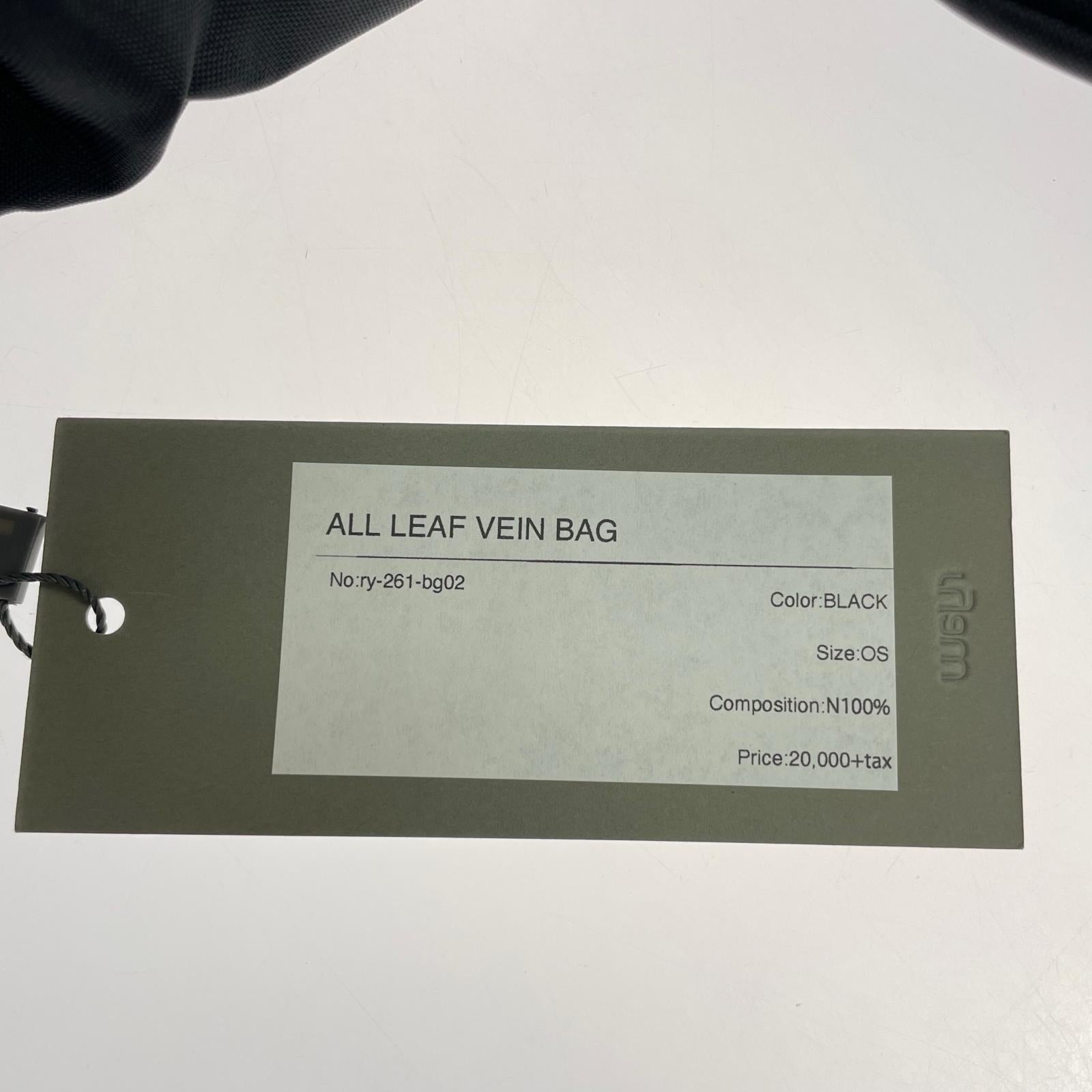 その他バッグ ALL LEAF VEIN BAG/ブラック/ry-261-bg02 ブラック