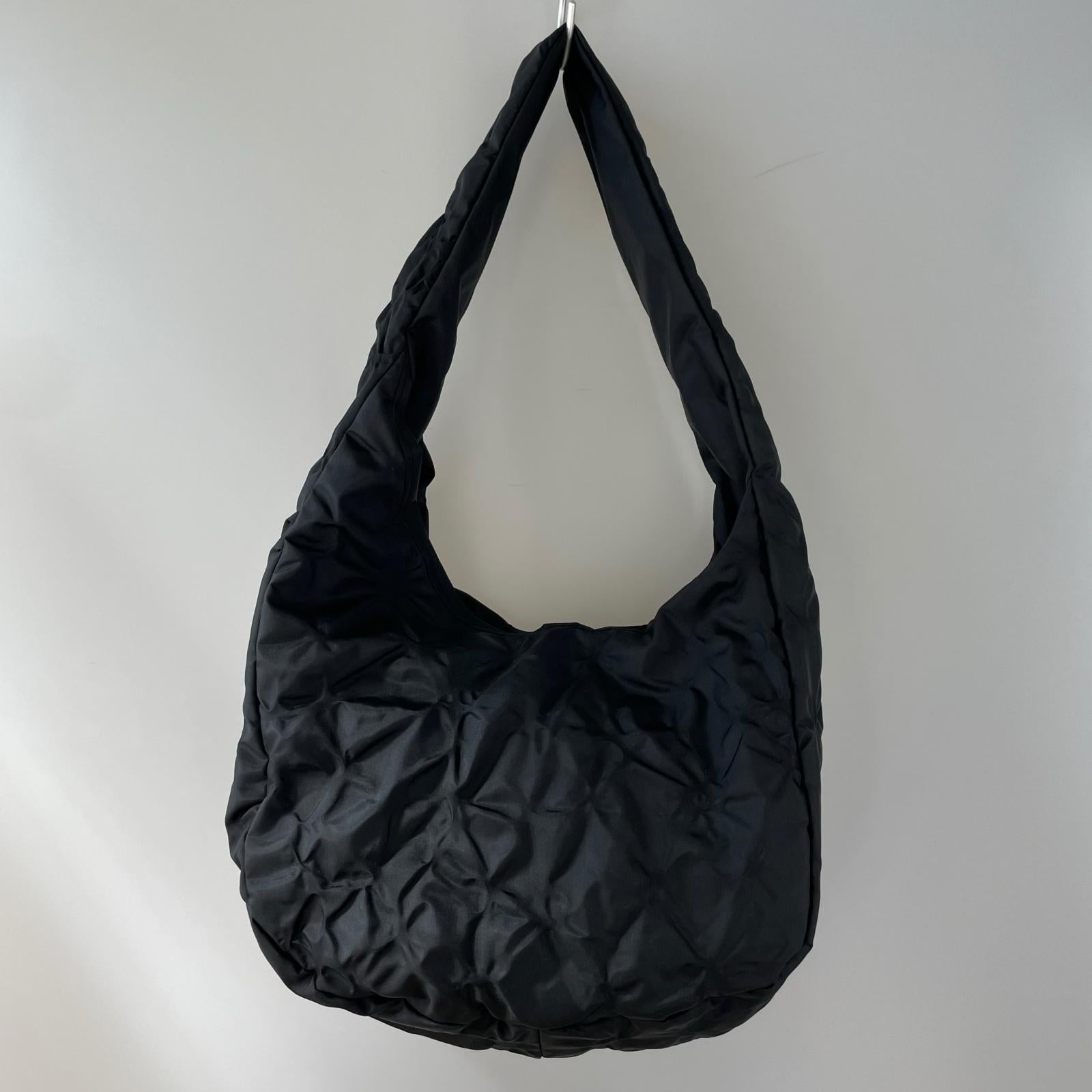 ショルダーバッグ ryaw ALL LEAF VEIN BAG BLACK ブラック