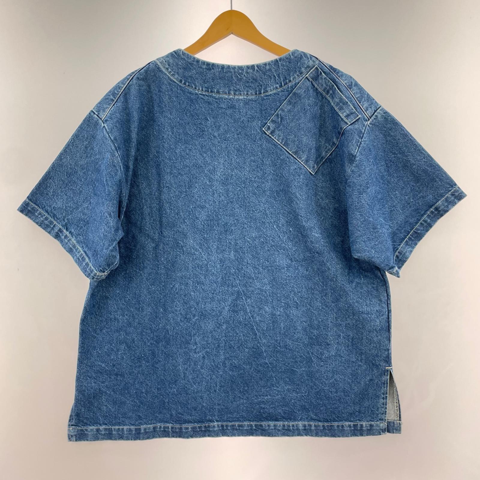 長袖Tシャツ SASQUATCHfabrix. キャサリンハムネット デニムスモック M ブルー