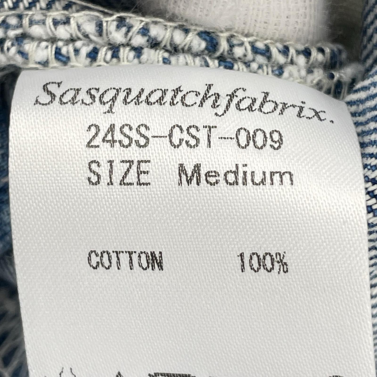 長袖Tシャツ SASQUATCHfabrix. キャサリンハムネット デニムスモック M ブルー