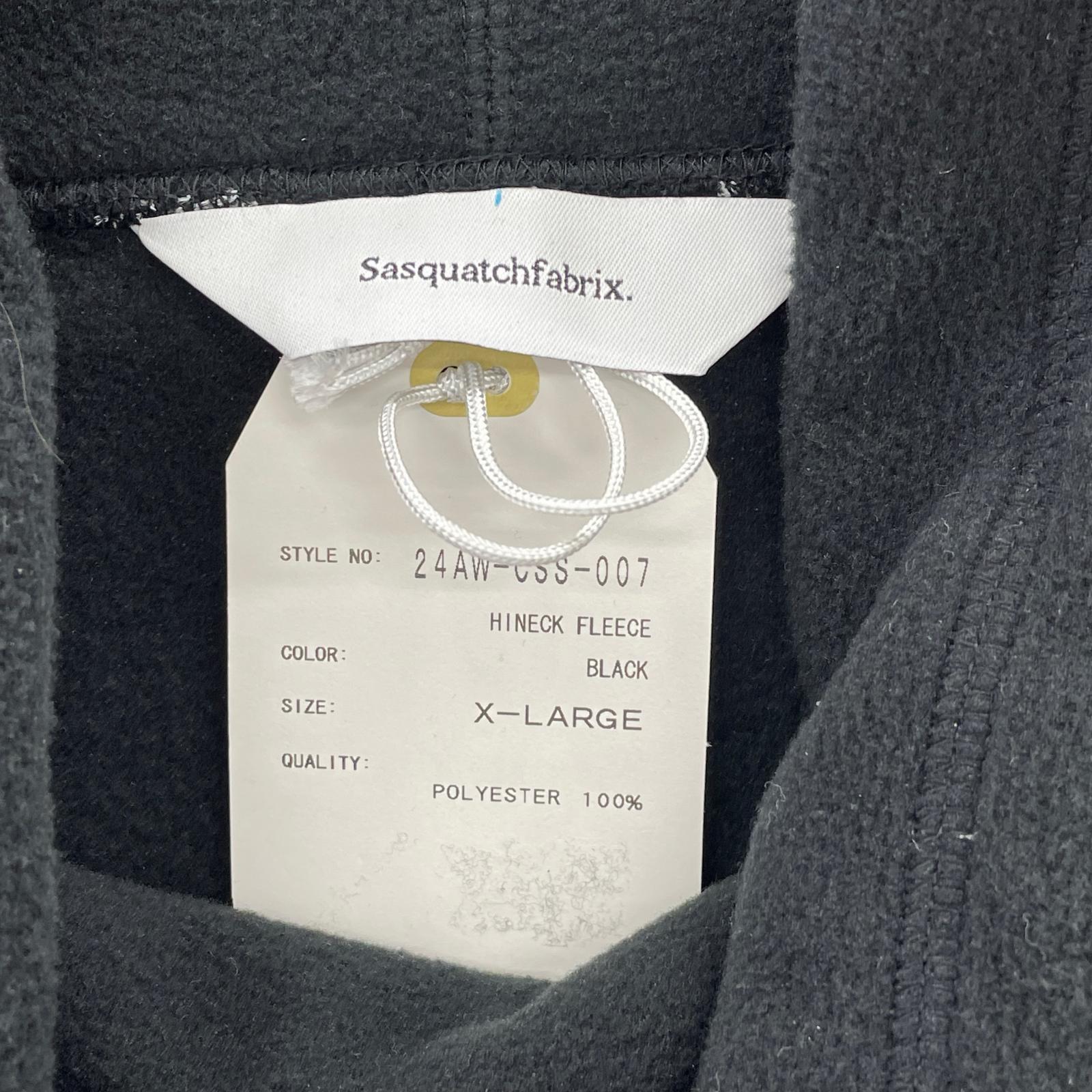 長袖Tシャツ SASQUATCHfabrix. ハイネックフリース ブラック