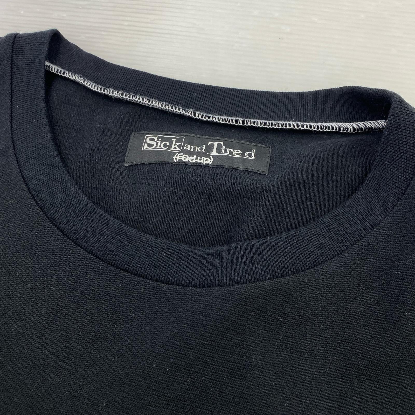 半袖Tシャツ Sick and Tired ダブルポケットT 2 ブラック