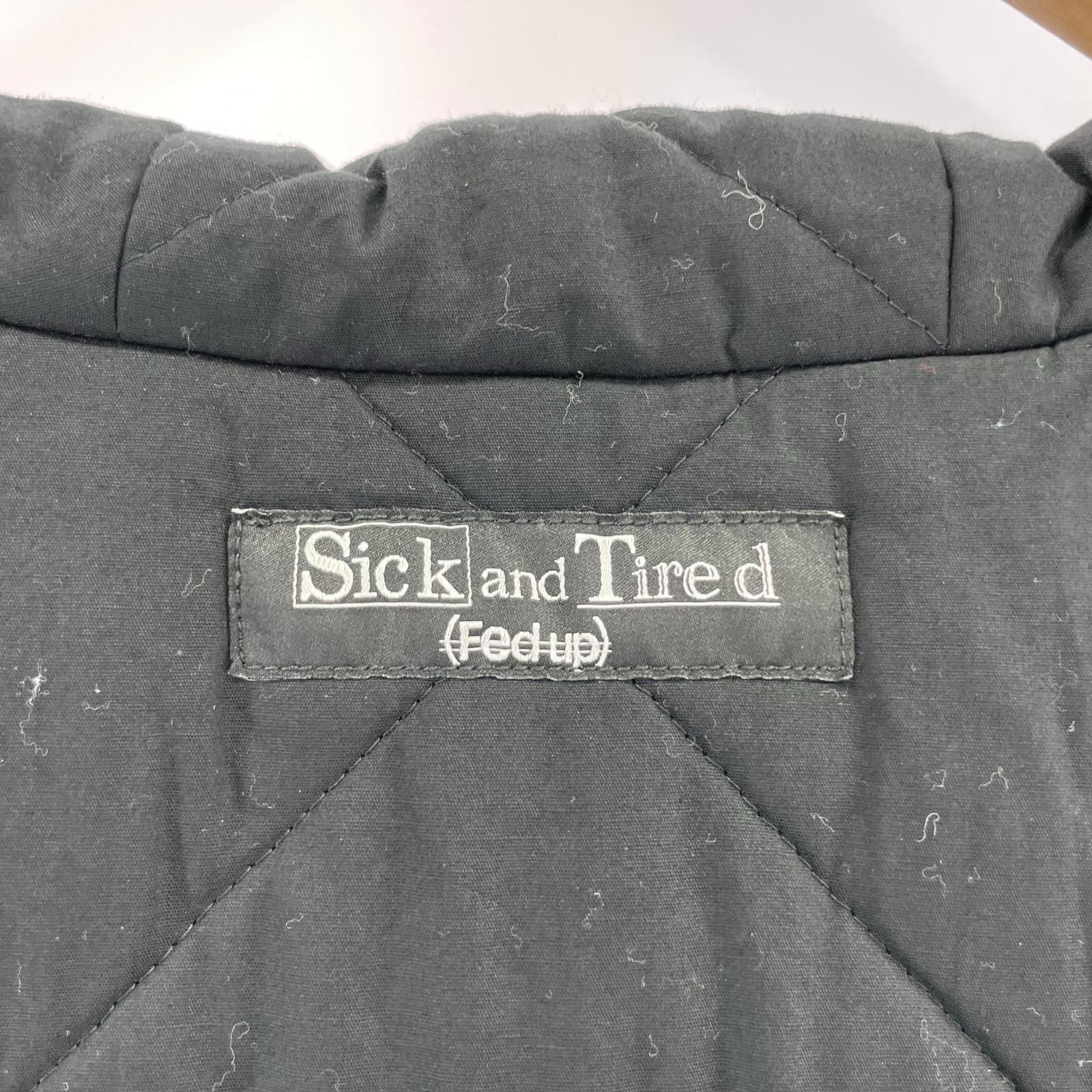 その他アウター Sick and Tired ビッグフードコート 3 ブラック