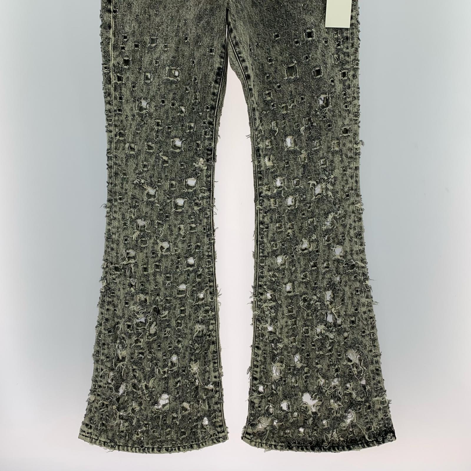 デニムパンツ 2441000433 グレー (32) タグ付き 32 ブラック