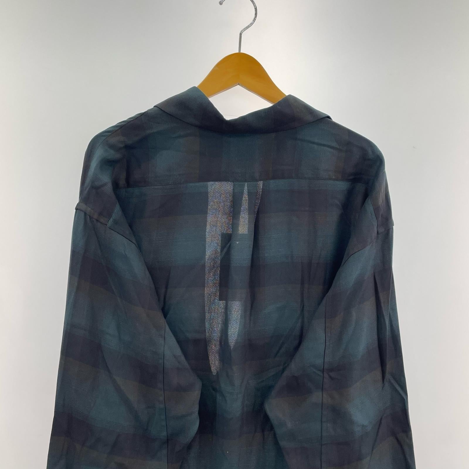 長袖シャツ PLAID SKIPPER SHIRTS 2 DEEP GREEN 2