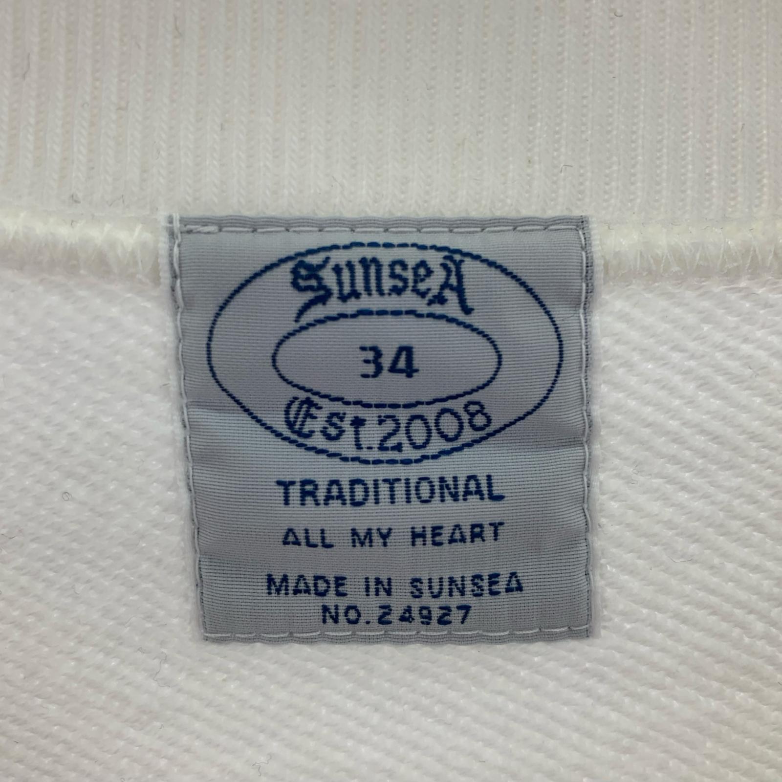 スウェット SUNSEA "S" PATCH SWEATSHIRT SUNSEA3109 白 (3) タグ付き 3 ホワイト