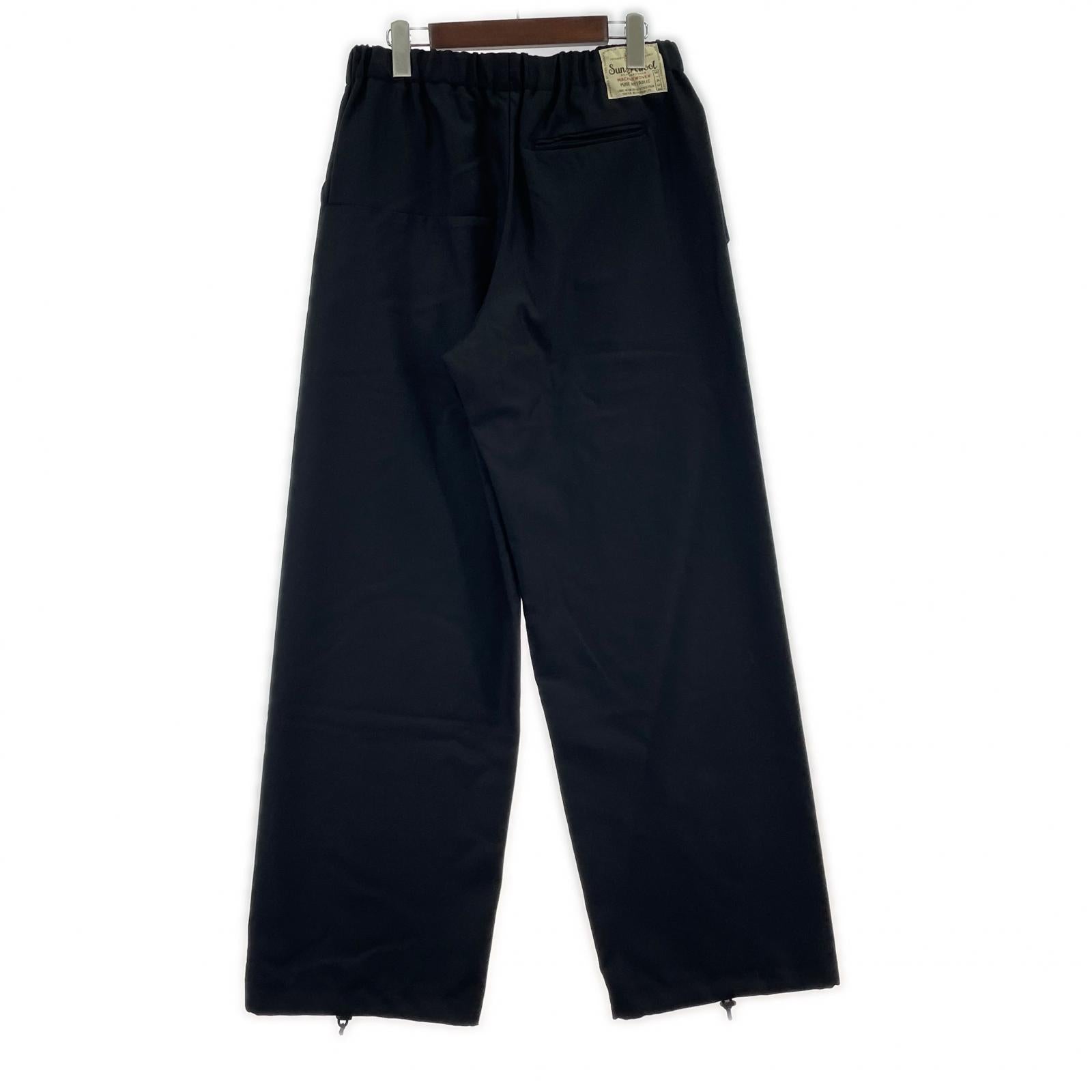 パンツ SUNSEA N.M Thickened w/耳イージーパンツ ブラック
