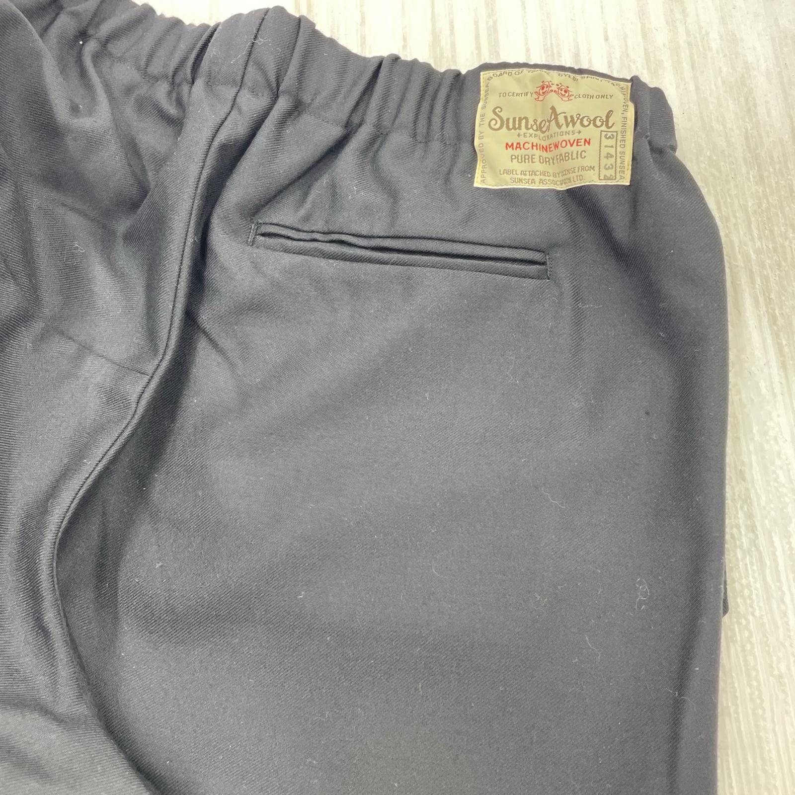 パンツ SUNSEA N.M Thickened w/耳イージーパンツ ブラック