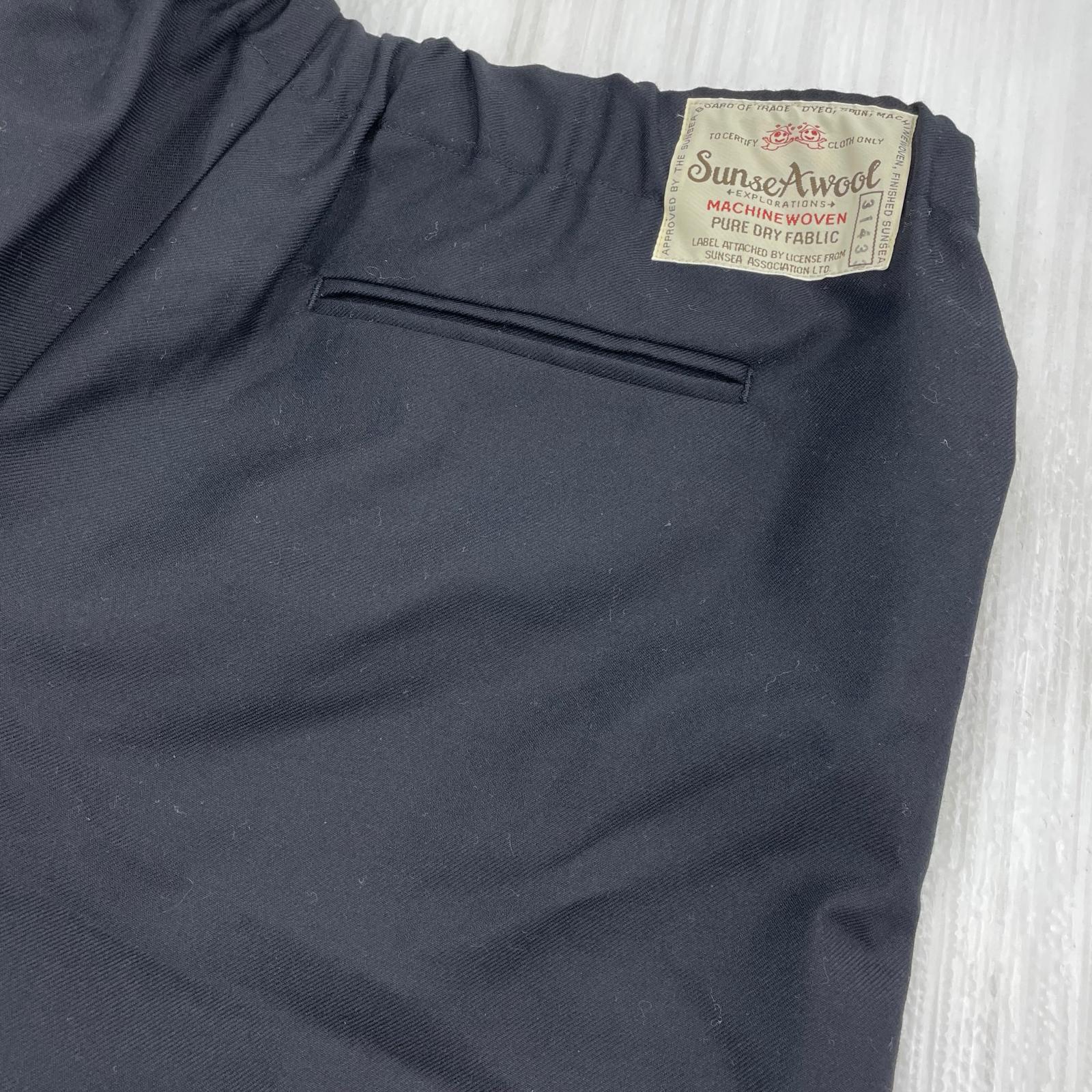 パンツ SUNSEA N.M Thickened w/耳 EASY PANTS イージースラックス 3 ブラック 3 ブラック