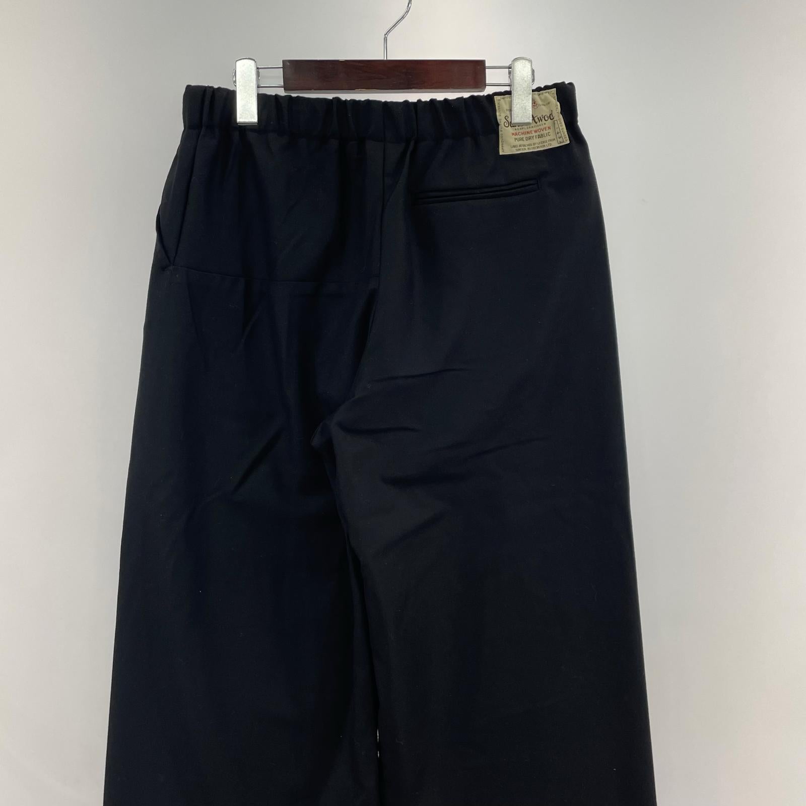 パンツ SUNSEA N.M THICKENED W/耳 EASY PANTS 3143 黒 (2) タグ付き 2 ブラック