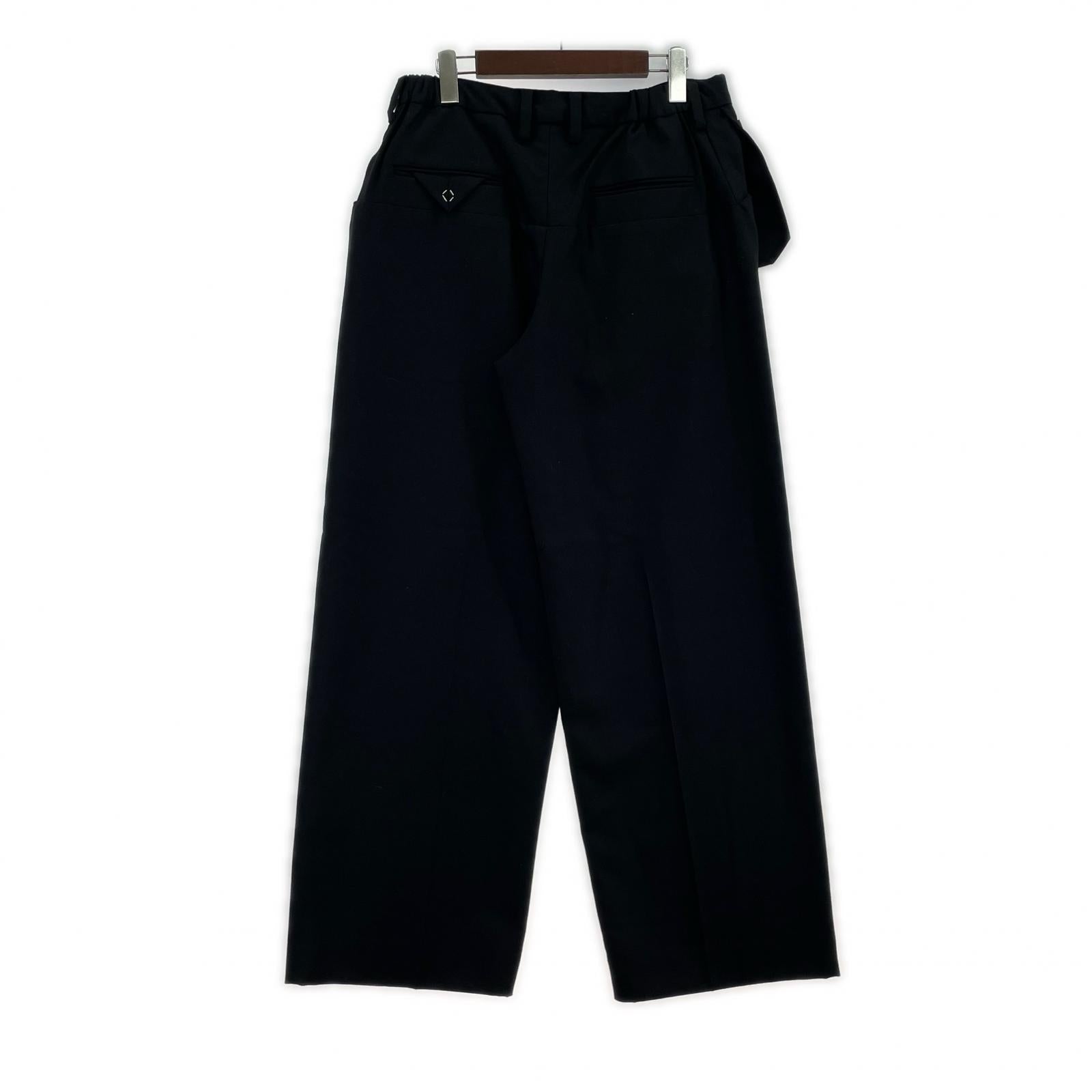 パンツ N.M THICKENED w/耳WIDE PANTS 2 2 ブラック