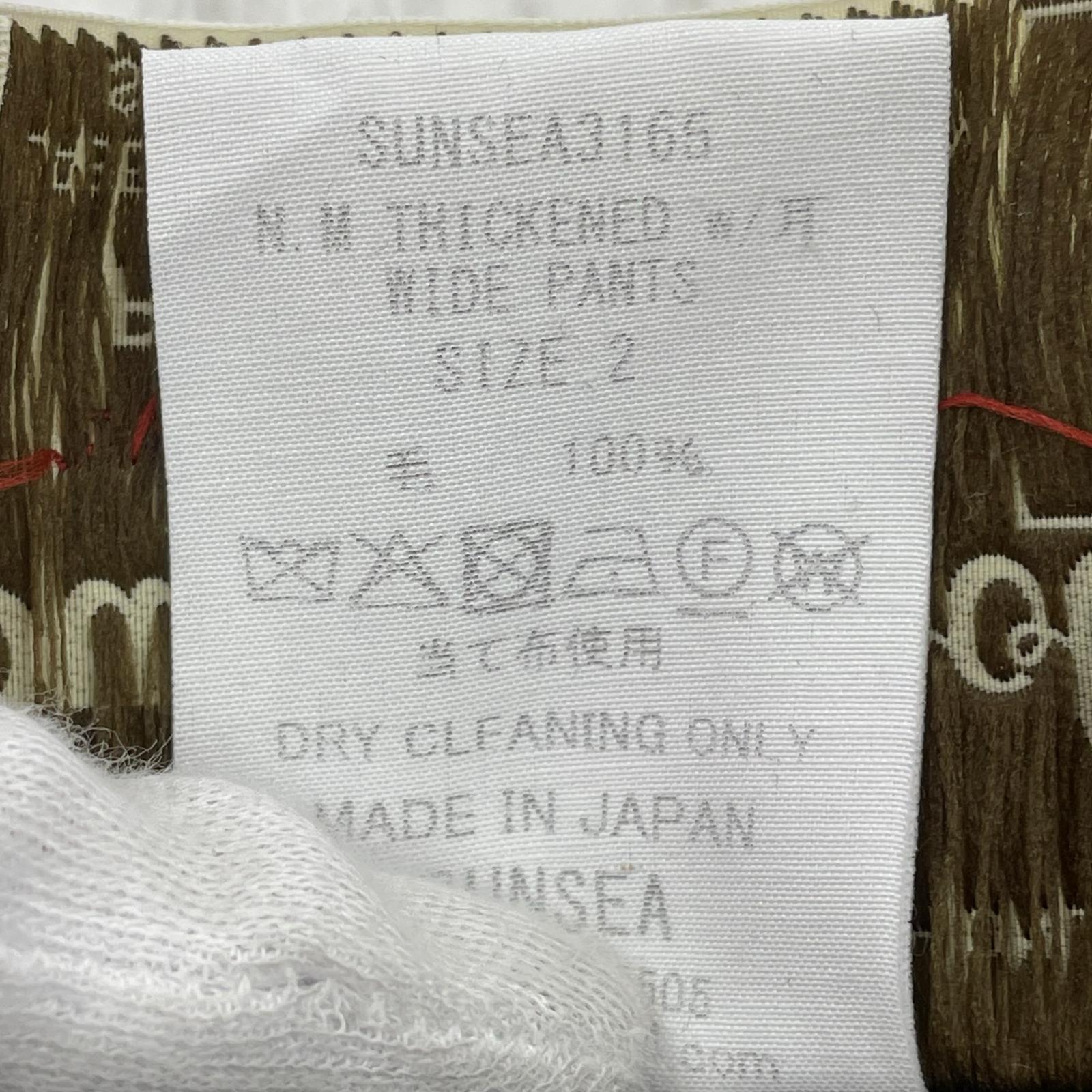 パンツ N.M THICKENED w/耳WIDE PANTS 2 2 ブラック