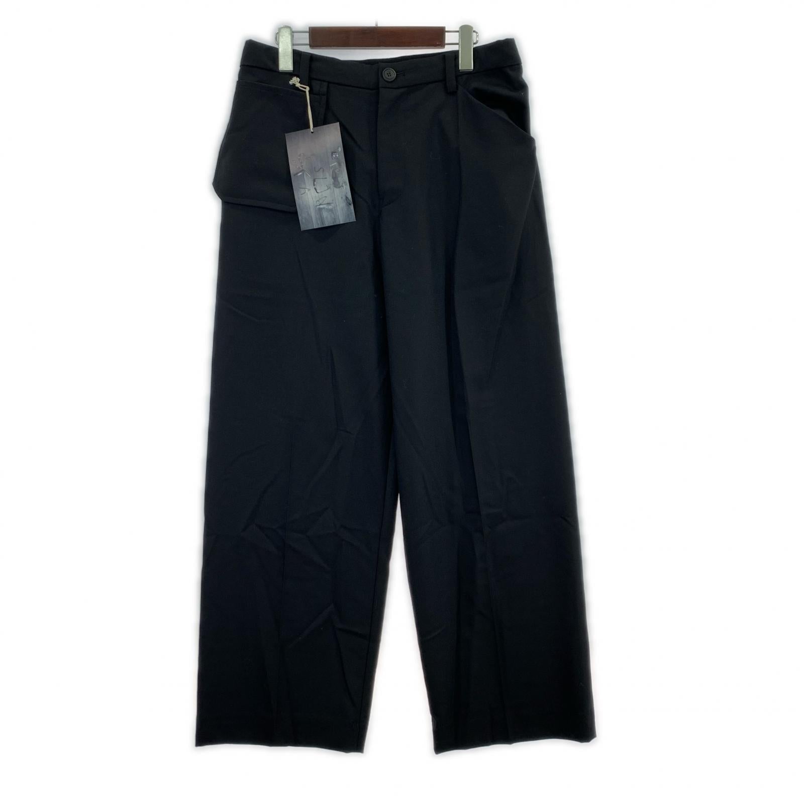 パンツ SUNSEA N.M THICKENED W/耳 WIDE PANTS SUNSEA3165 黒 (2) 2 ブラック