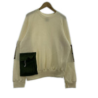 ニット 22AW ARMY PATCH THERMAL SWEATER 白緑 (2) 2 ホワイト