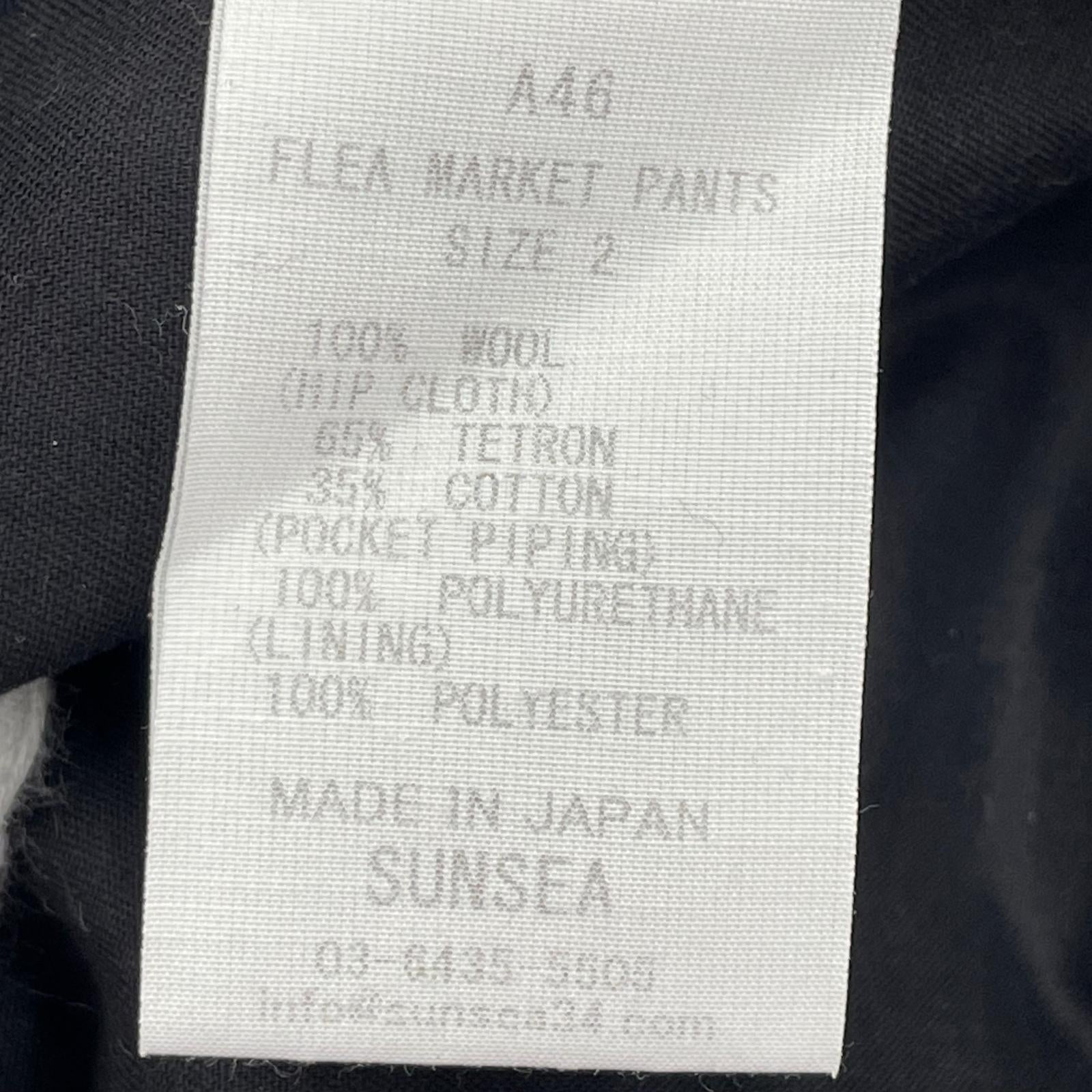 パンツ FLEA MARKET PANTS 2 2 ブラック