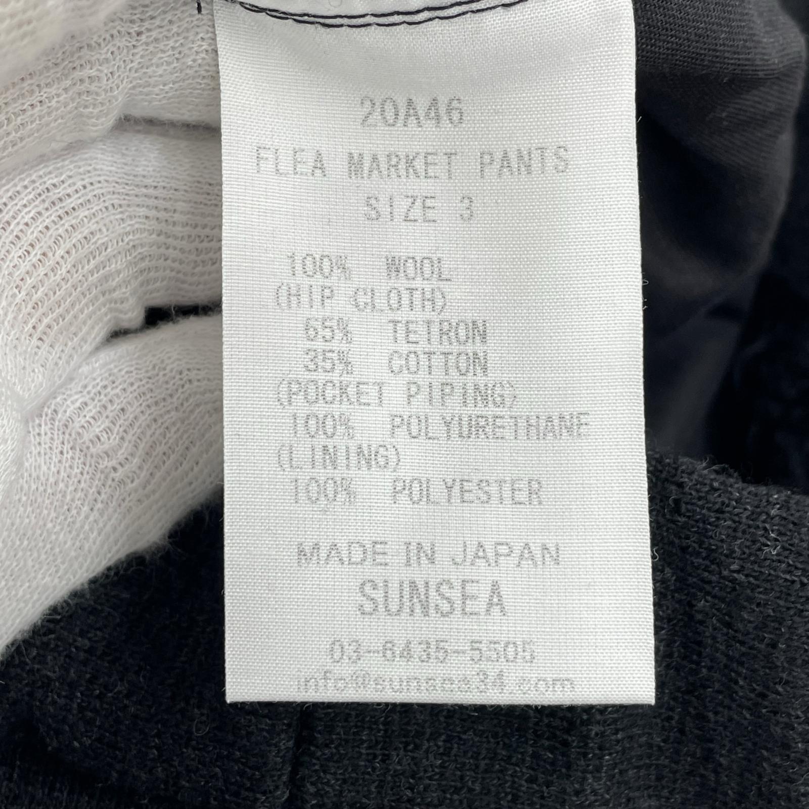 パンツ Flea Market Pants/3/ブラック/20A46 3 ブラック
