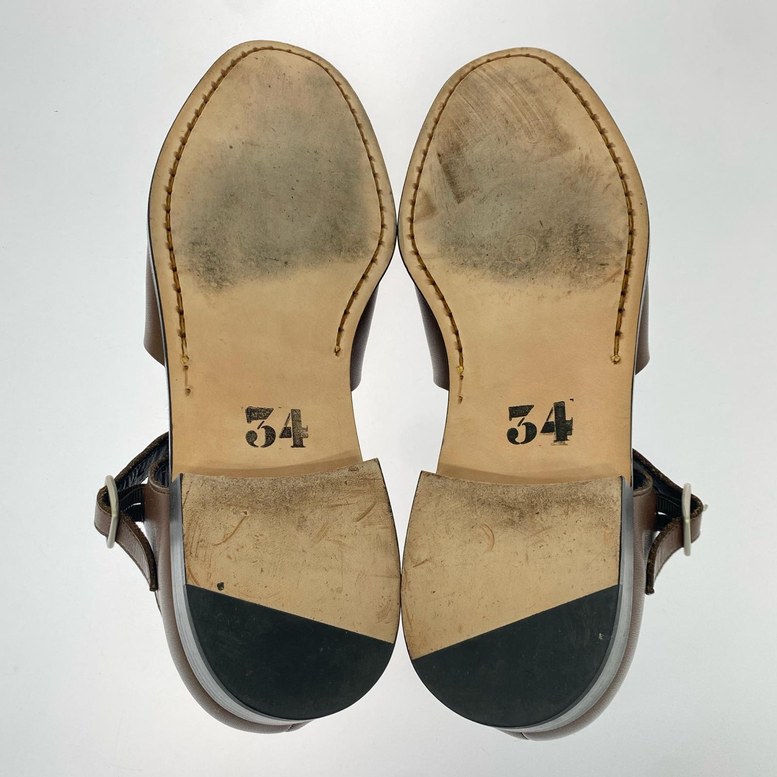 サンダル 22SS Cut-off Normandie Mule 4 Chocolate ブラウン