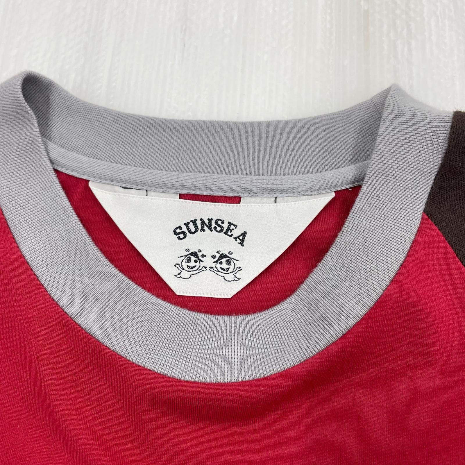 半袖Tシャツ SUNSEA クレージーTEE 2 レッド