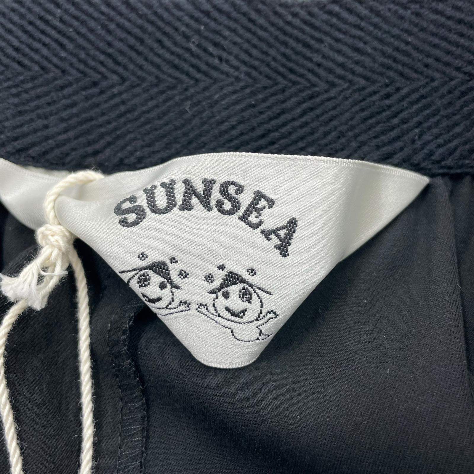 ショートパンツ SUNSEA SHRINKAGE COTTON BIG SHORTS SUNSEA3051 黒 (2) タグ付き 2 ブラック