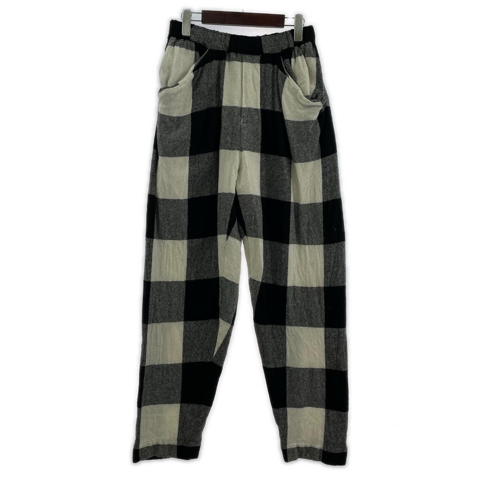 パンツ SHRINKAGE BEACH PANTS/1/ブロックチェック/22A49 1 ブラック