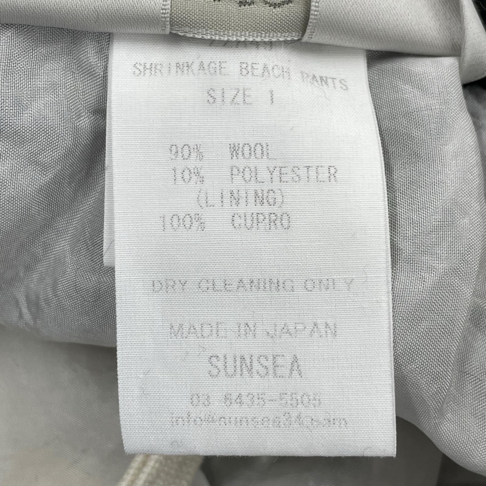パンツ SHRINKAGE BEACH PANTS/1/ブロックチェック/22A49 1 ブラック