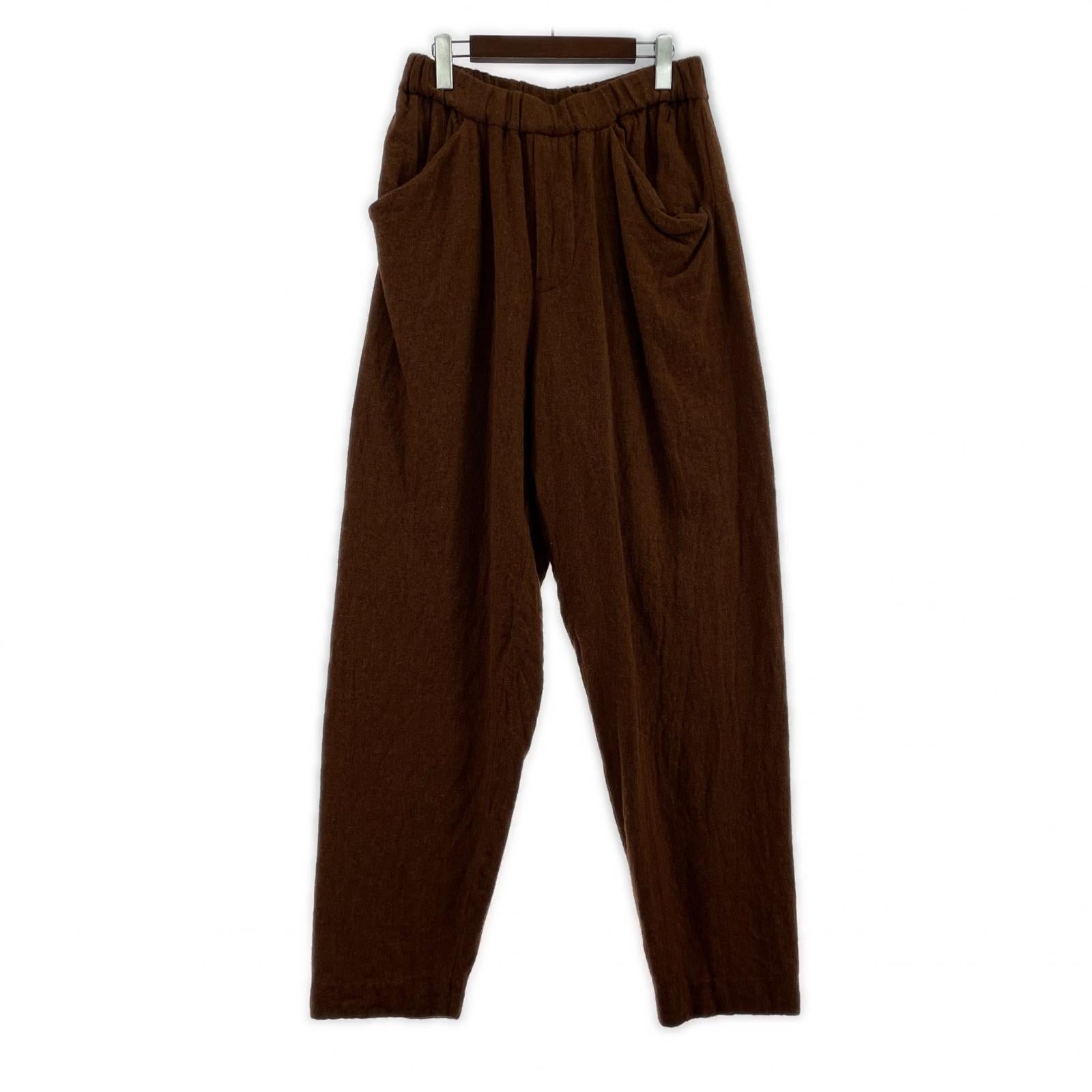 パンツ 22AW SHRINKAGE BEACH PANTS ウール 茶 (2) 2 ブラウン