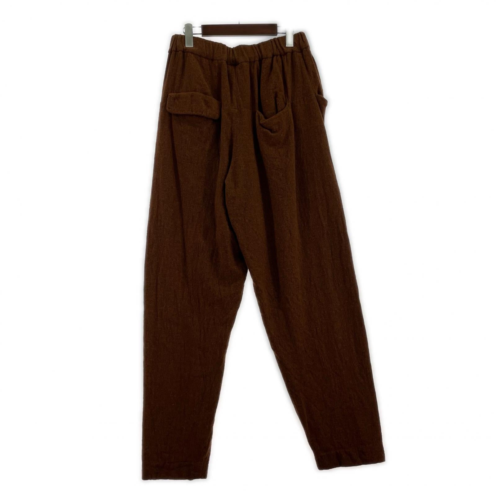 パンツ 22AW SHRINKAGE BEACH PANTS ウール 茶 (2) 2 ブラウン