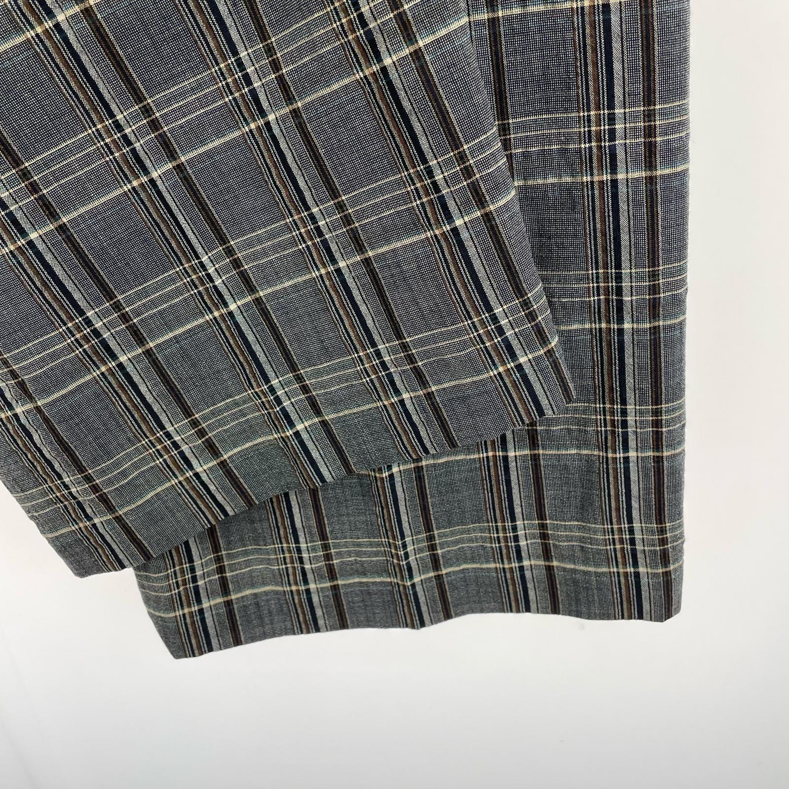 パンツ SUNSEA CHECK WIDE PANTS チェックワイドパンツ 2 グレー 2 グレー