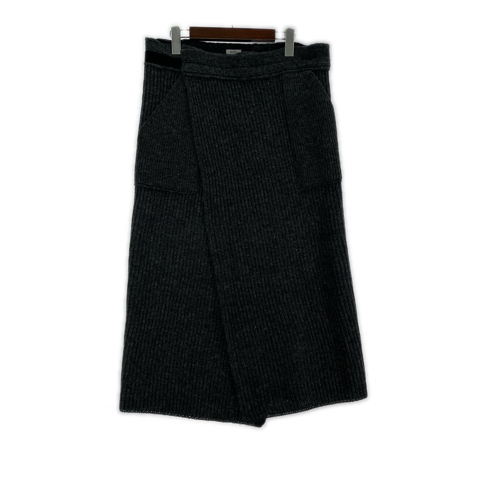 ロングスカート 25AW KNIT SKIRT グレー (F) フリー グレー