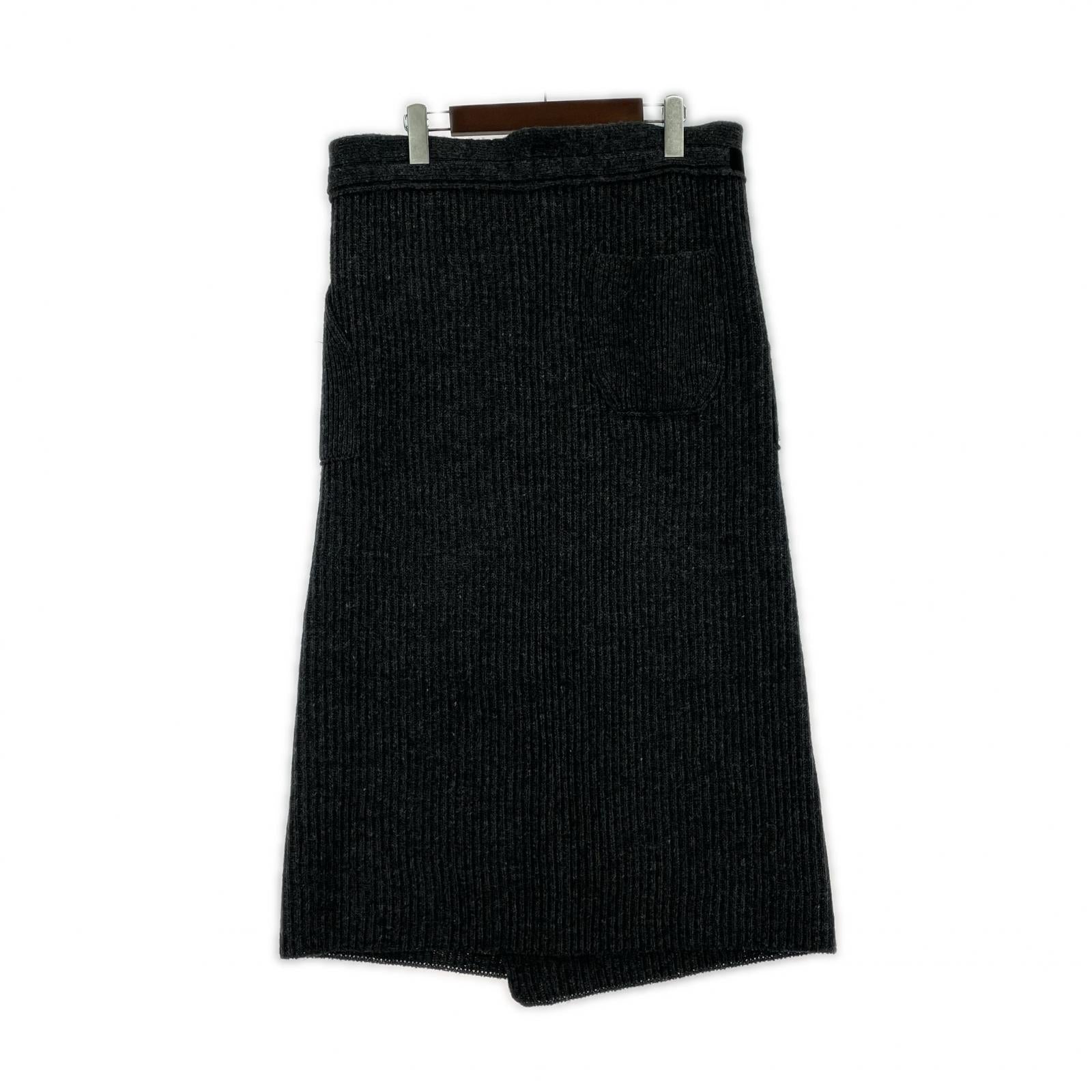 ロングスカート 25AW KNIT SKIRT グレー (F) フリー グレー