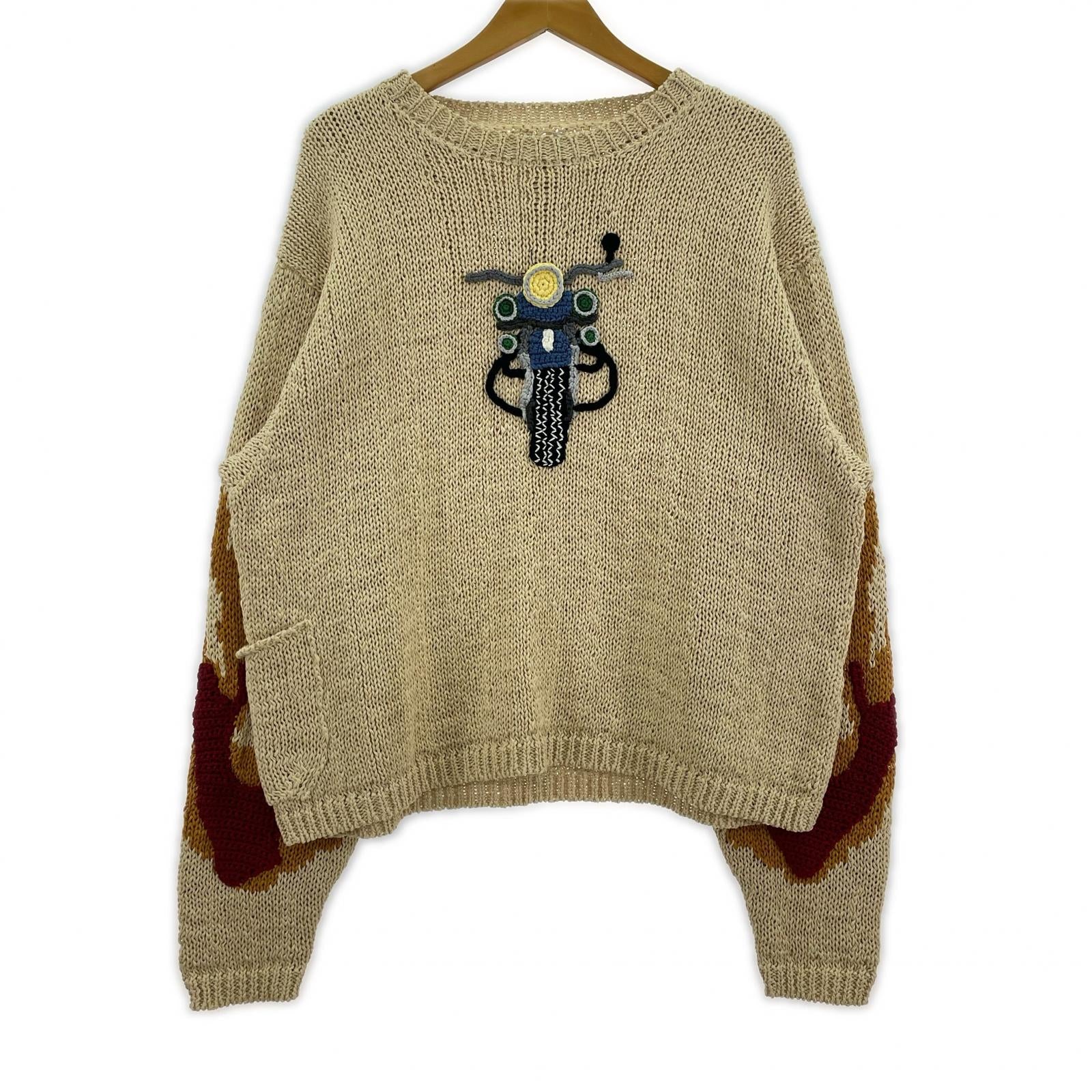 ニット 29th 24AW MOTORCYCLE SWEATER (2) 2 ベージュ