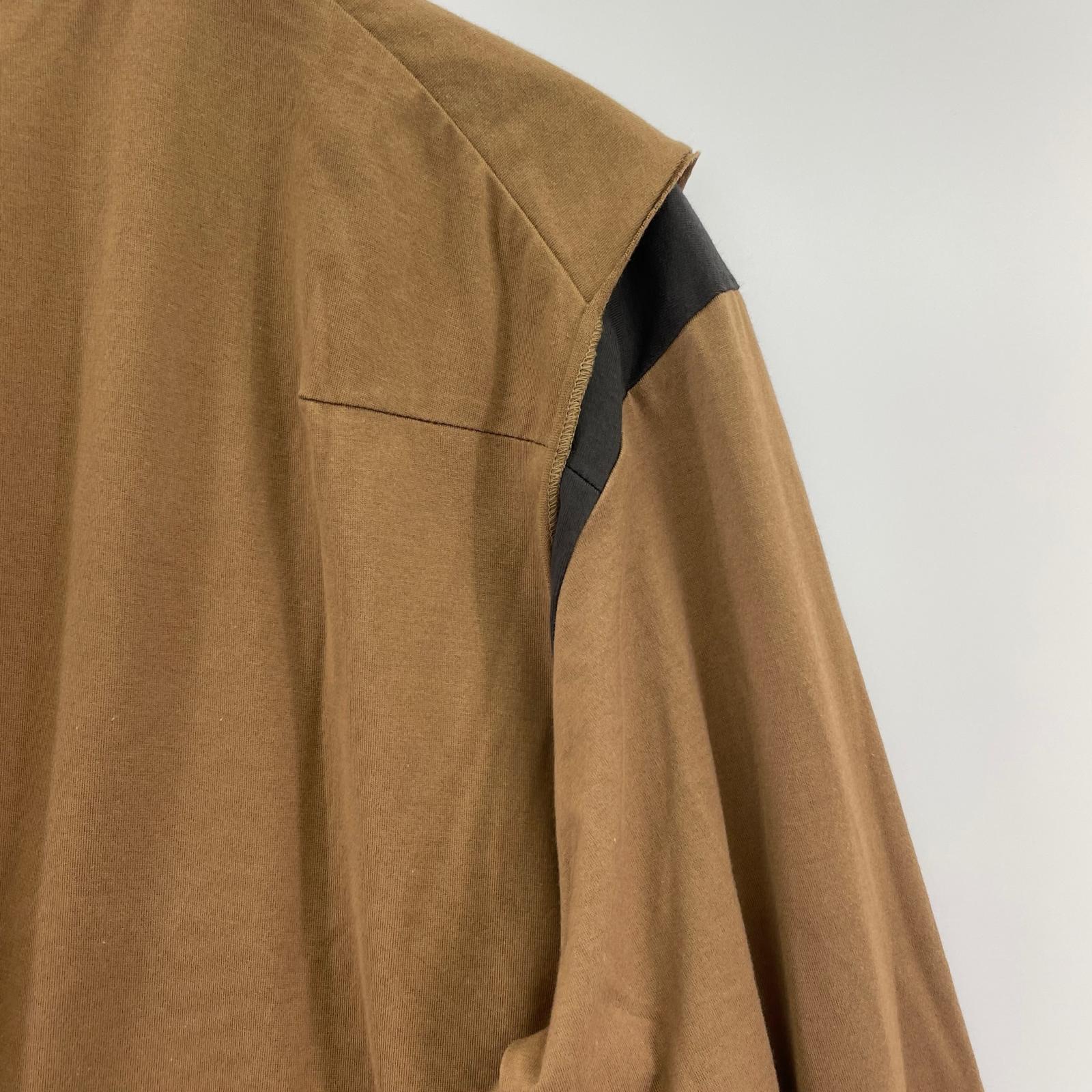 長袖Tシャツ 21AW Layered 2tone 茶 (2) 2 ブラウン