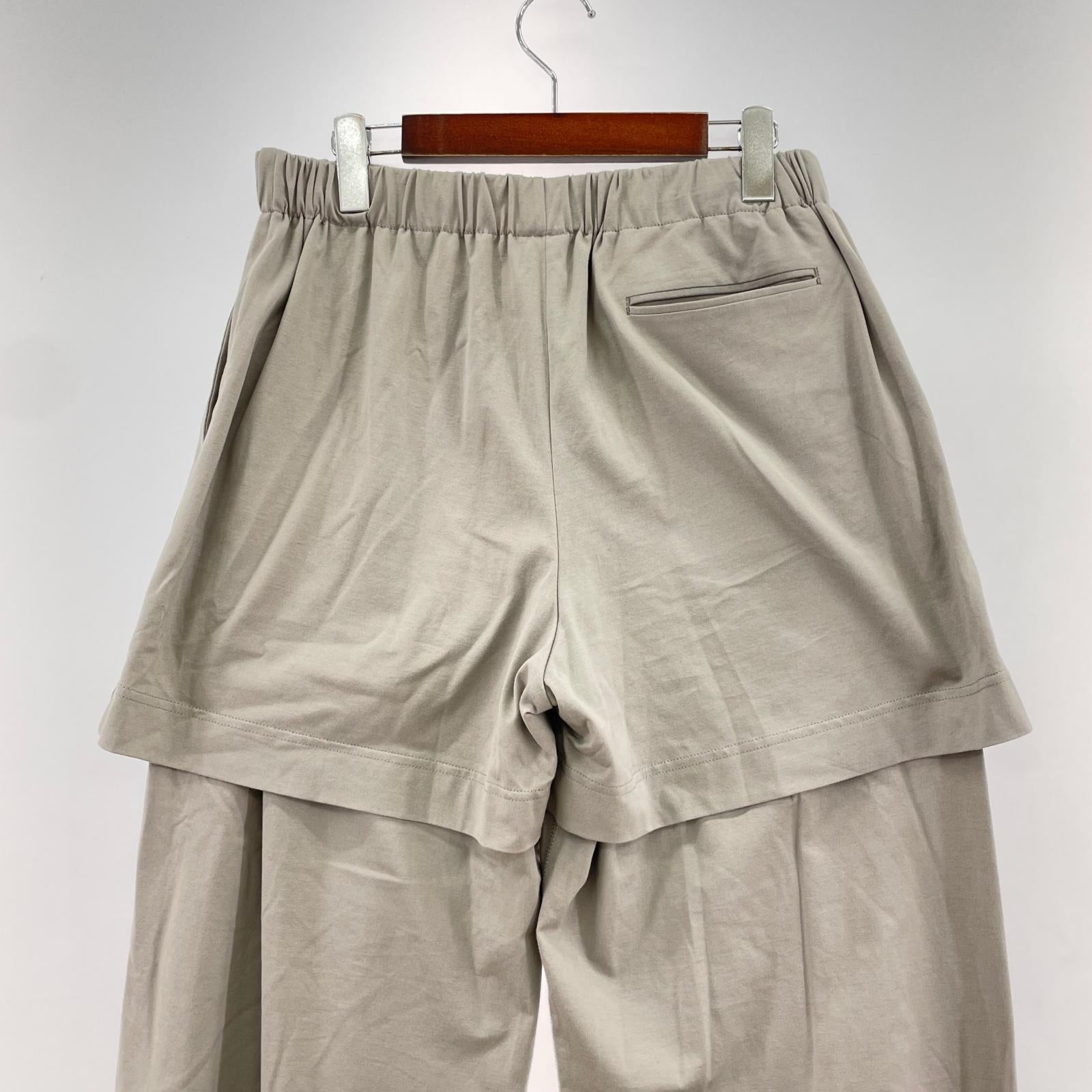 パンツ SUNSEA レイヤードランニングパンツ 3 グレー