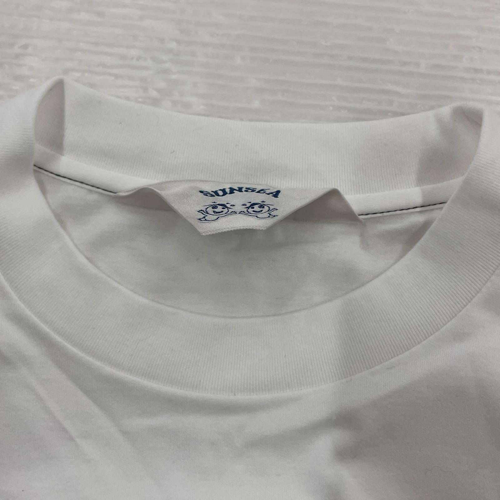 半袖Tシャツ SUNSEA ワンサイドスラッシュロングTシャツ 3 ホワイト