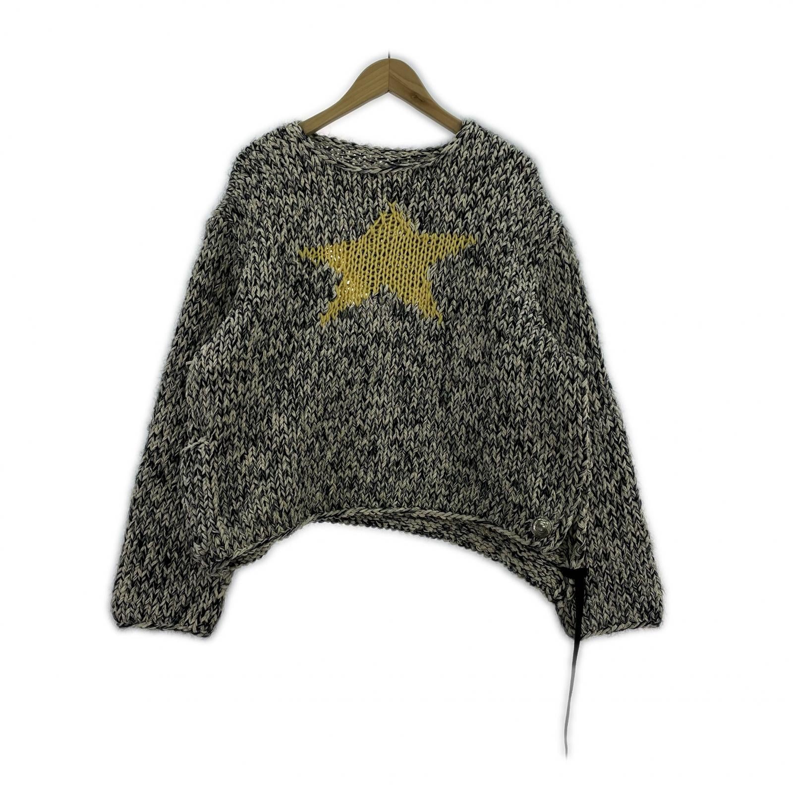 ニット 第八のSWEATER 星と月 グレー (2) ブラック