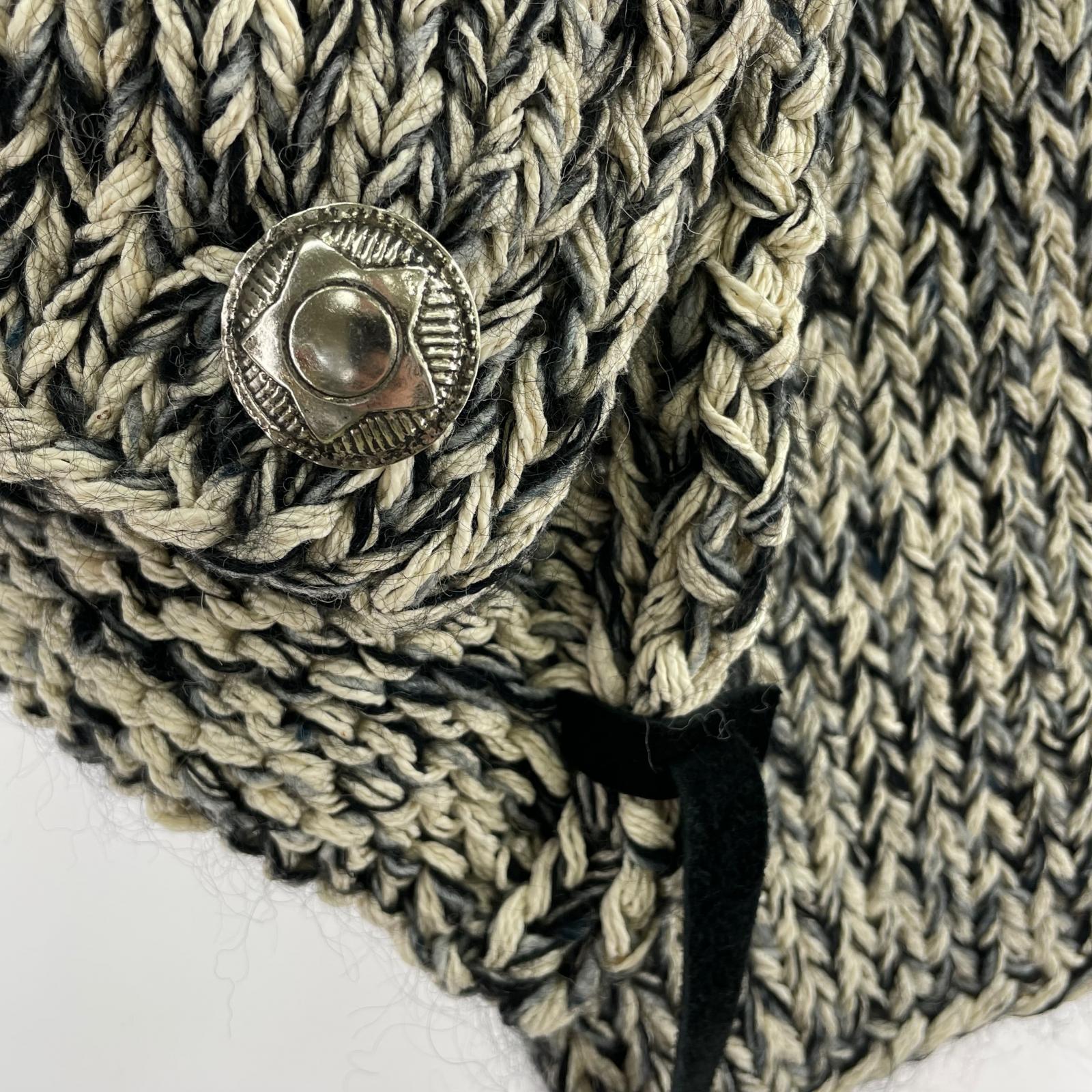 ニット 第八のSWEATER 星と月 グレー (2) ブラック