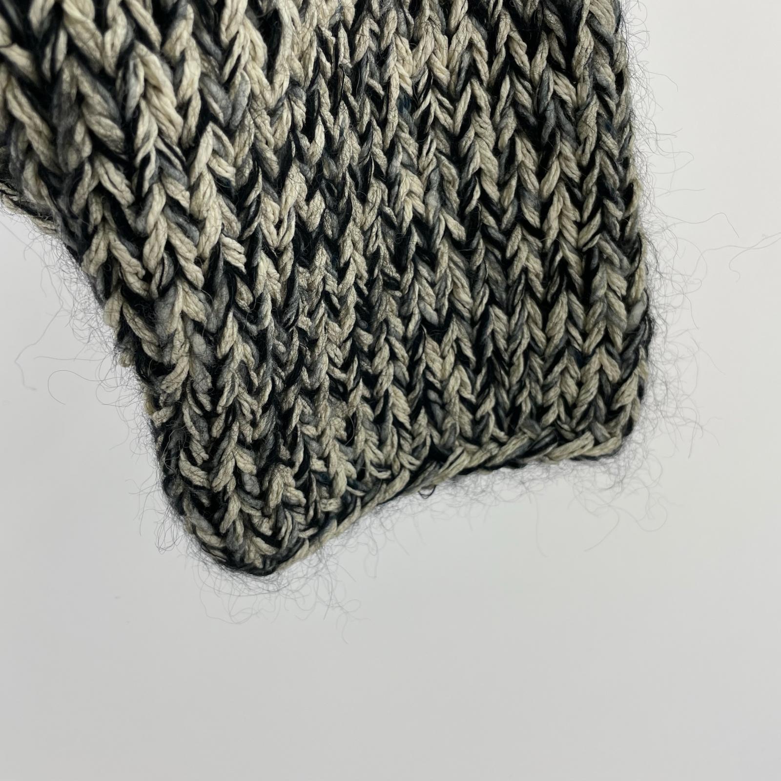 ニット 第八のSWEATER 星と月 グレー (2) ブラック