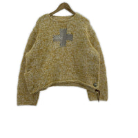 ニット 22AW 第八のSWEATER 十字架 黄 (3) イエロー