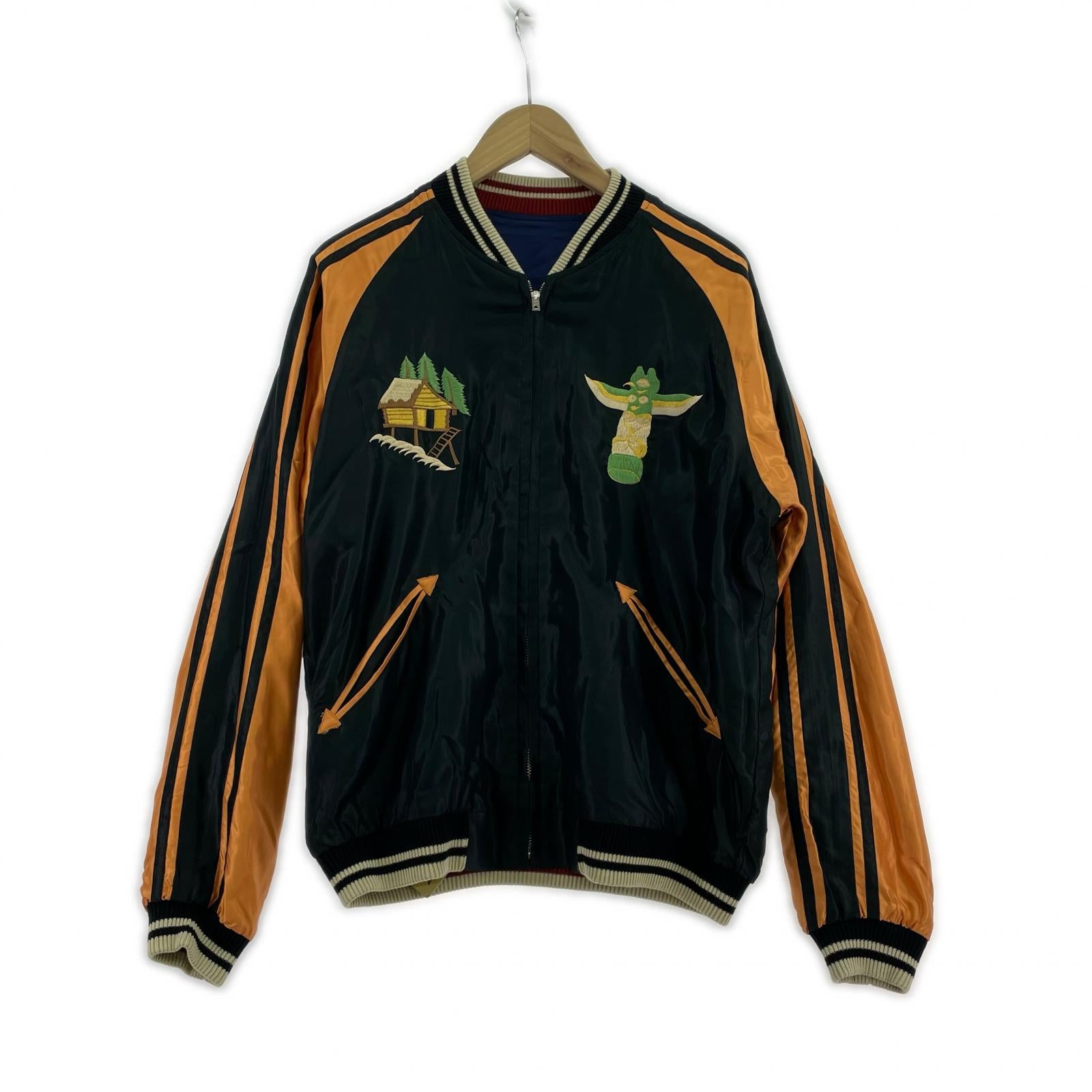 ジャケット TAILOR東洋 Mid 1950s Style Acetate Souvenir Jacket 青 TT15790 (L) L