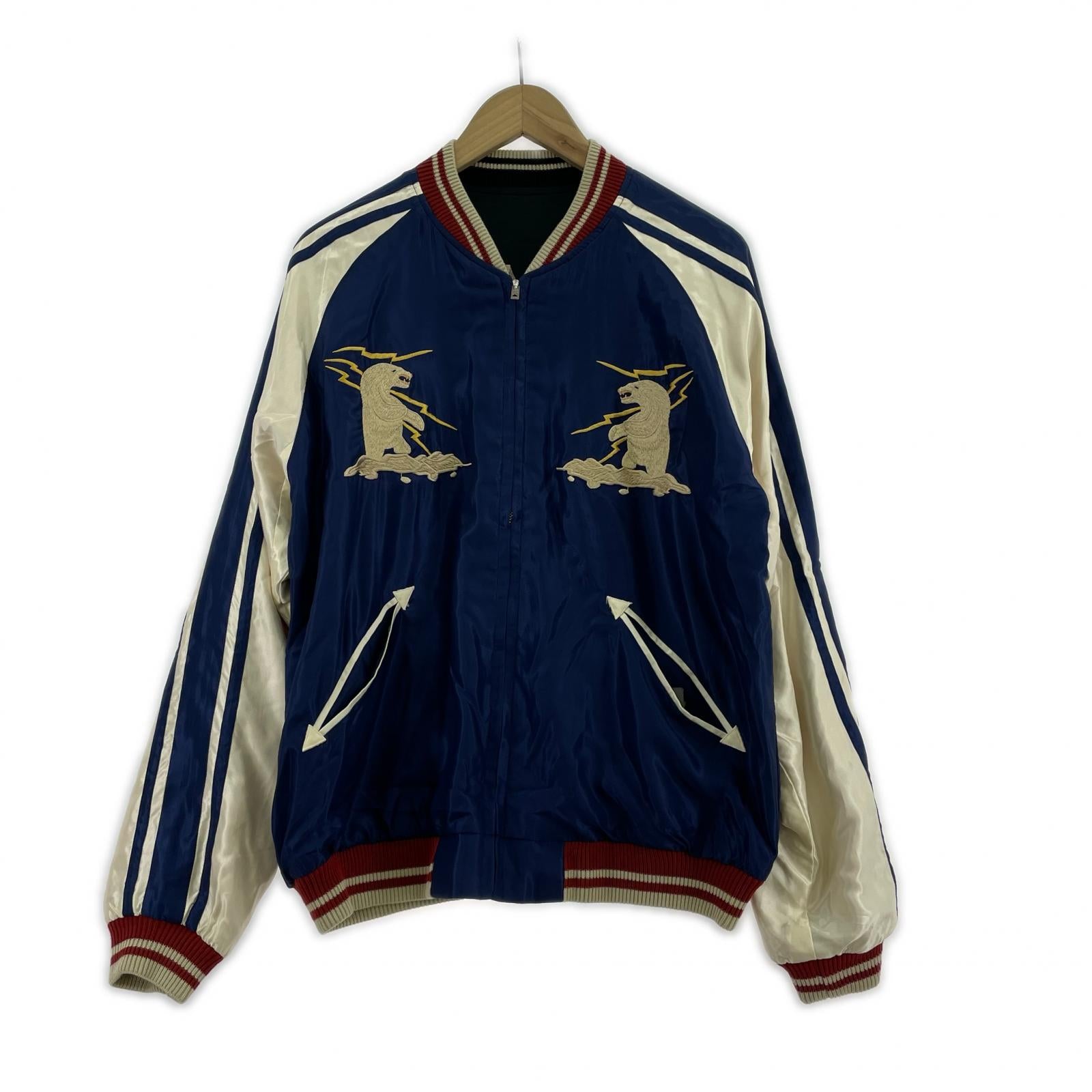 ジャケット TAILOR東洋 Mid 1950s Style Acetate Souvenir Jacket 青 TT15790 (L) L