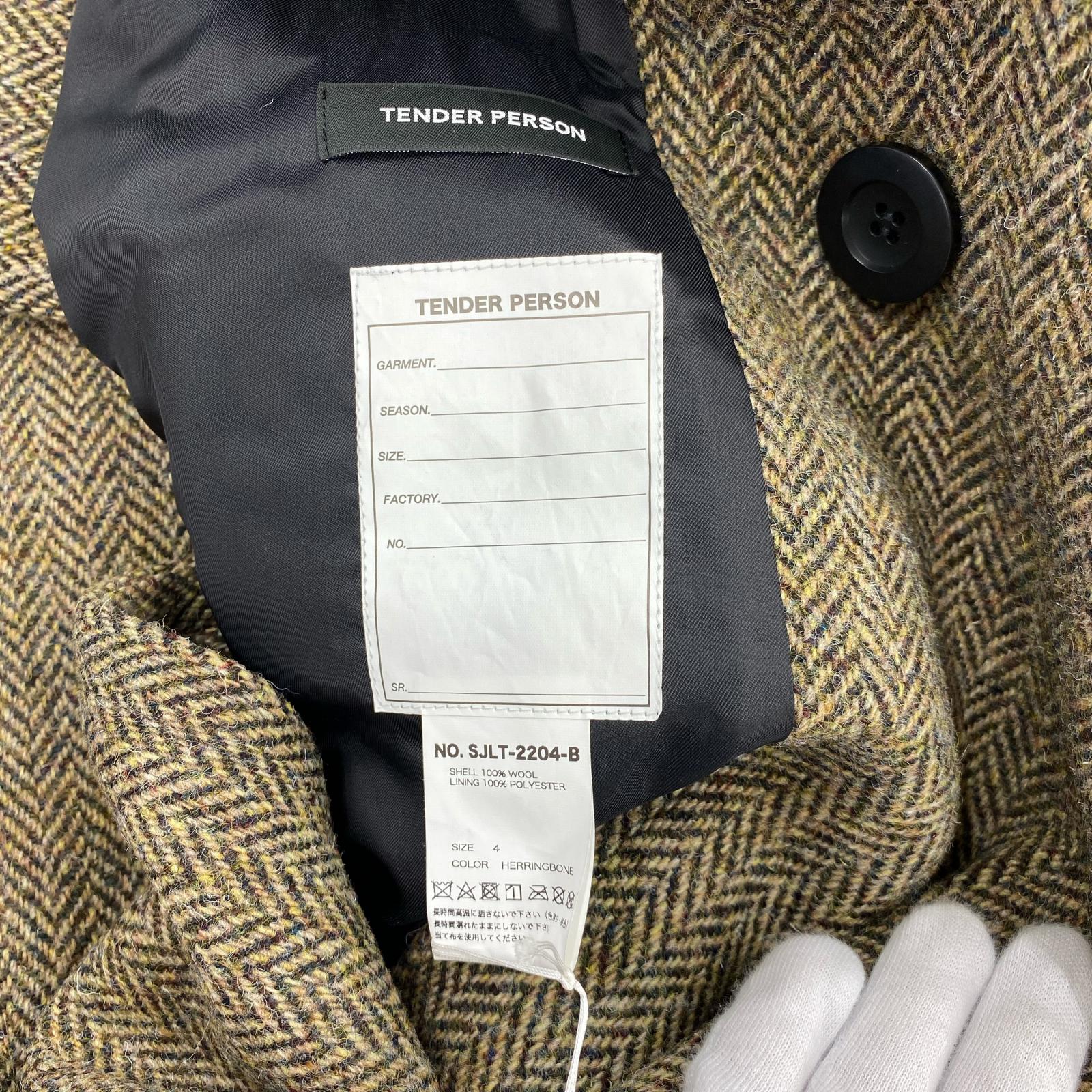 その他アウター Tender person ビックピーコートハリスツイード 4