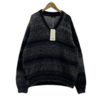 ニット Mohair V-neck Knit 青グレー (3) 3