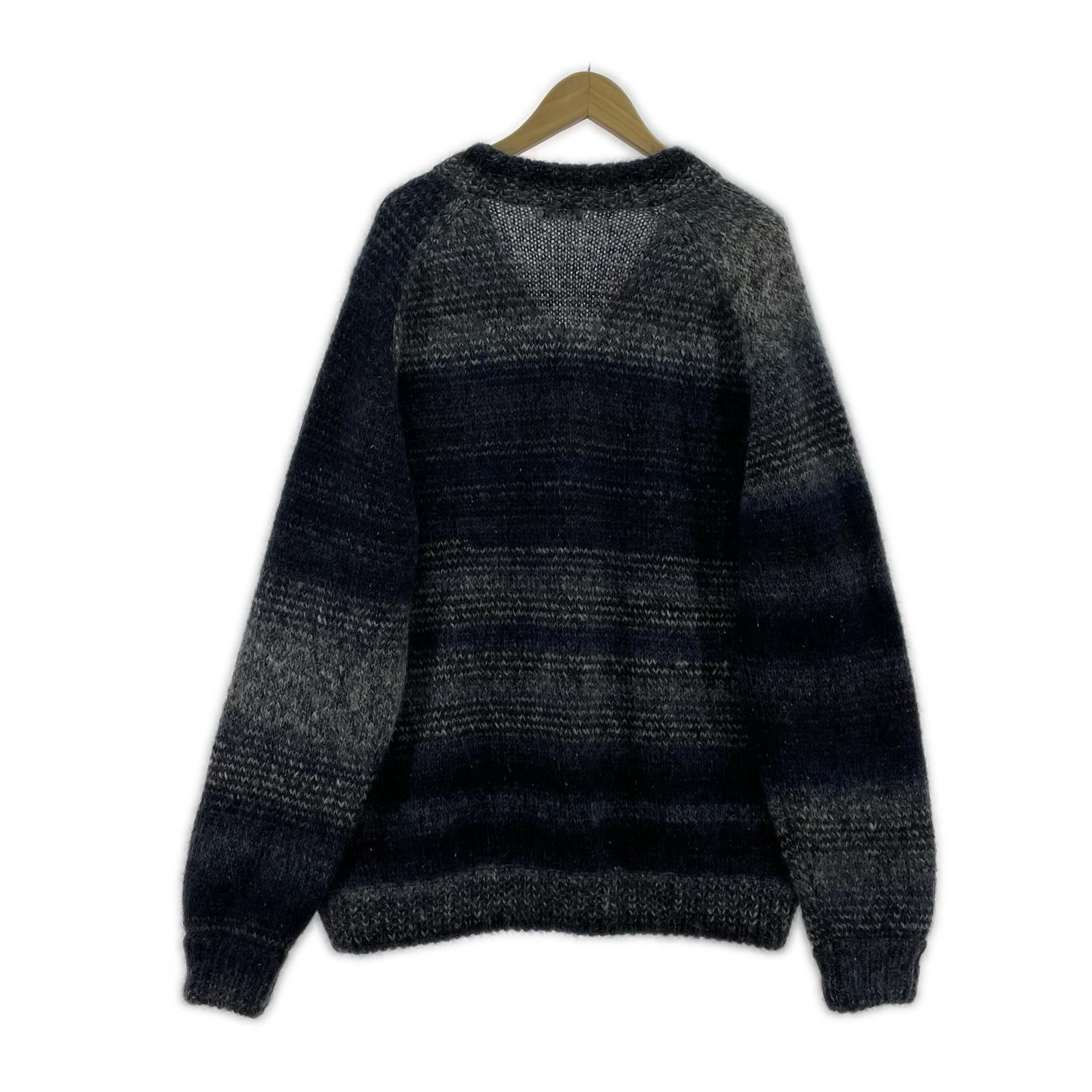 ニット Mohair V-neck Knit 青グレー (3) 3