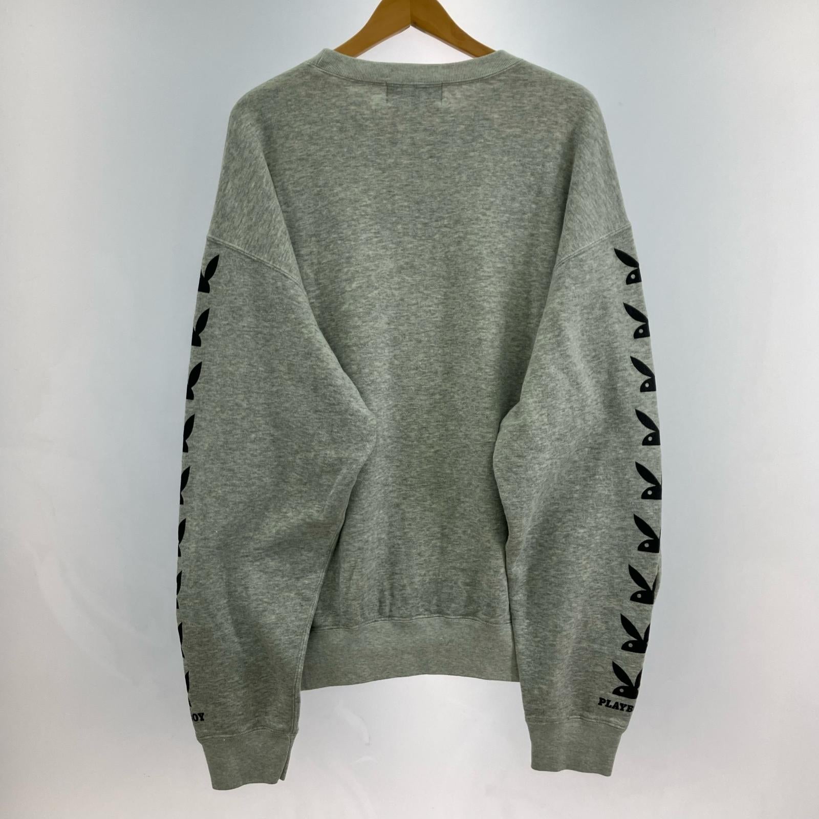 スウェット ×PLAY BOY SWEAT SHIRT グレー (2) 3 グレー
