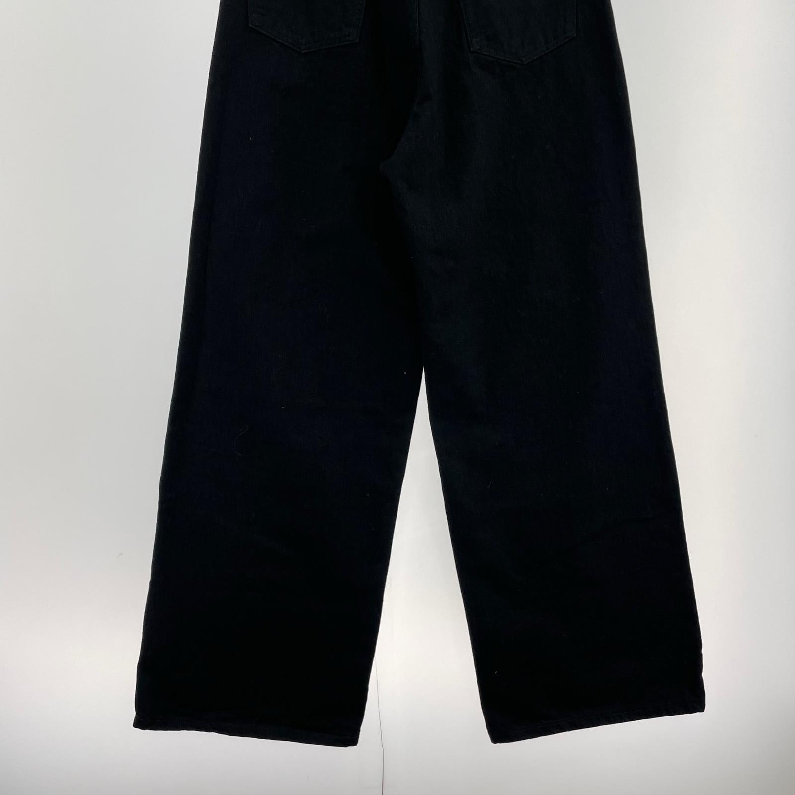 パンツ 13oz wide denim pants (2) 2 ブラック