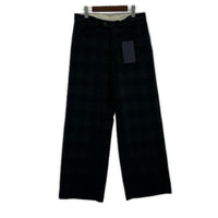 パンツ 25AW WOOL GLENCHECK WIDE PANTS チェック 紺 (2) 2 ネイビー