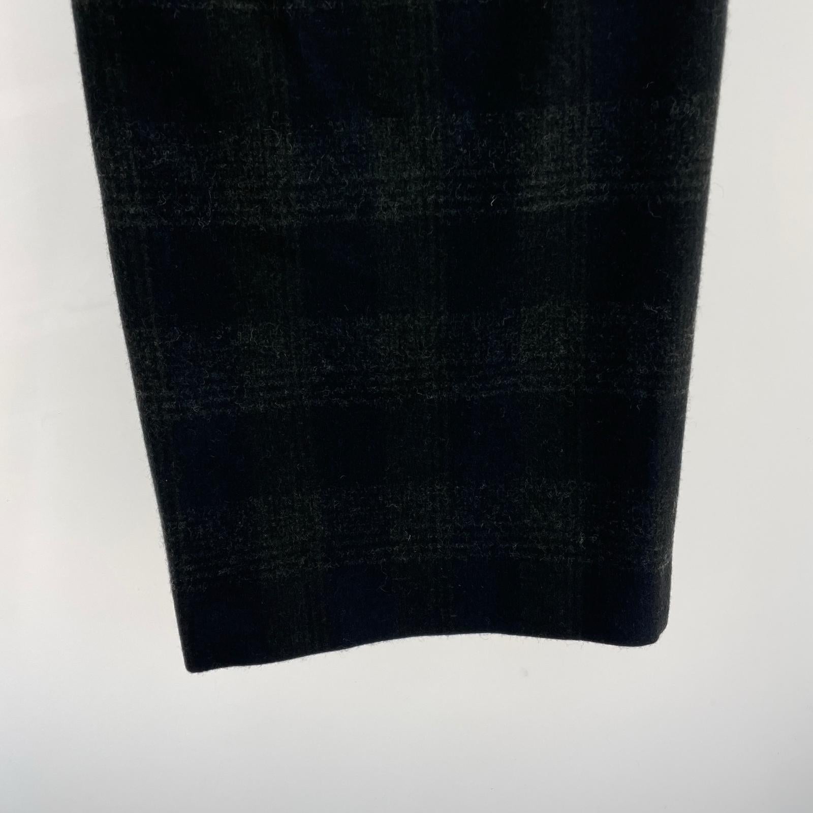 パンツ 25AW WOOL GLENCHECK WIDE PANTS チェック 紺 (2) 2 ネイビー