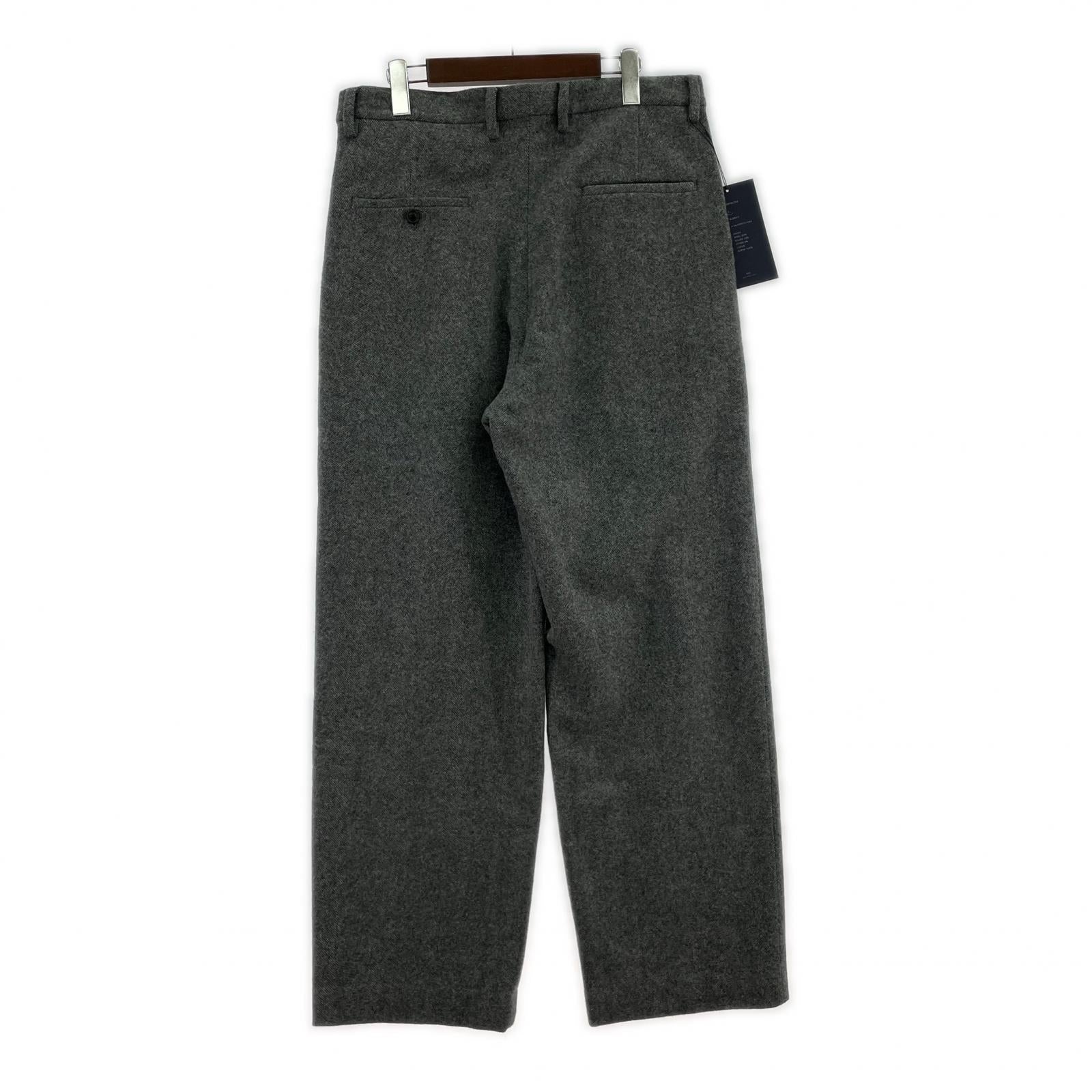 パンツ 25AW WOOL LIGHT TWEED 1 TUCK PANTS グレー (3) 3 グレー