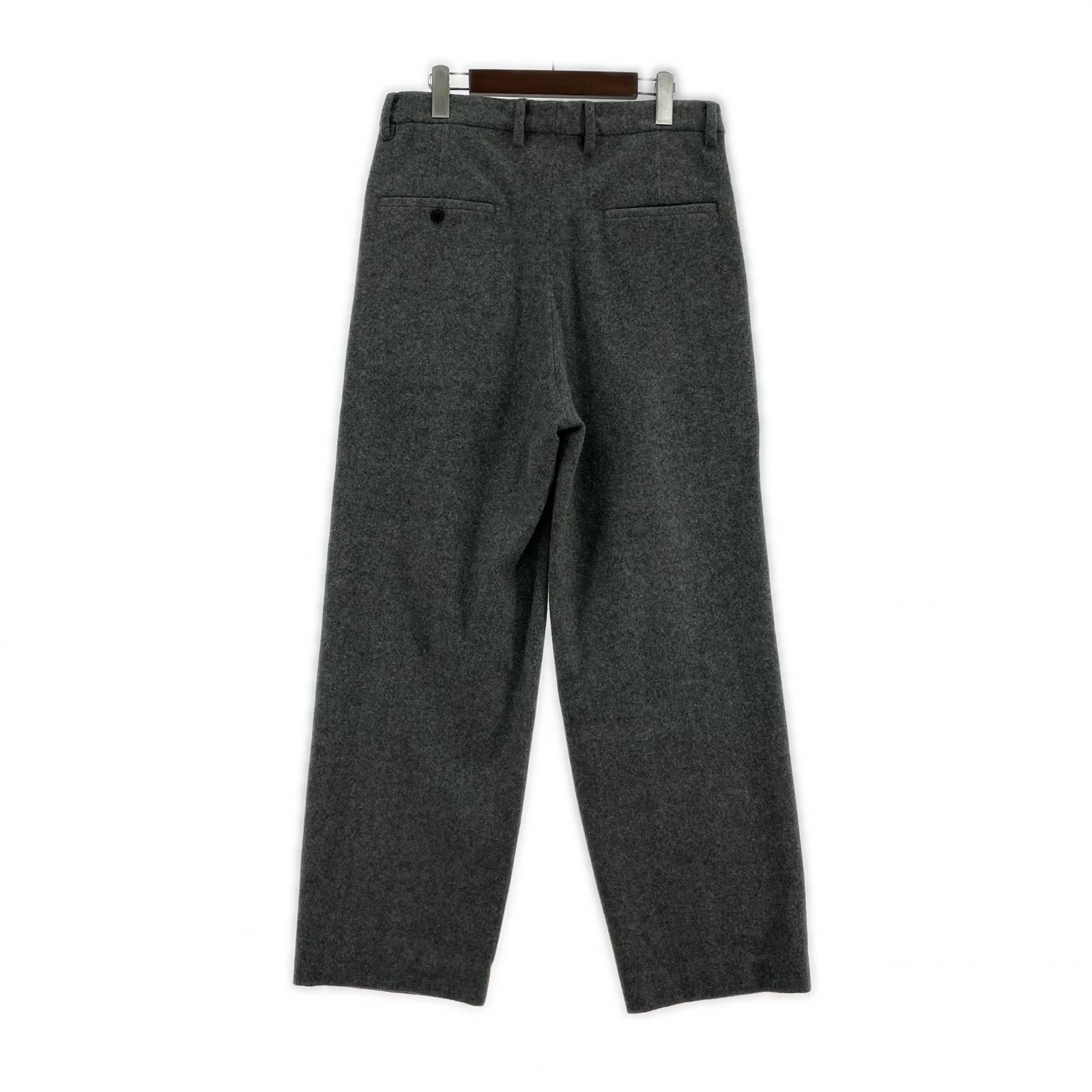 パンツ 25AW WOOL LIGHT TWEED 1 TUCK PANTS グレー (2) 2 グレー