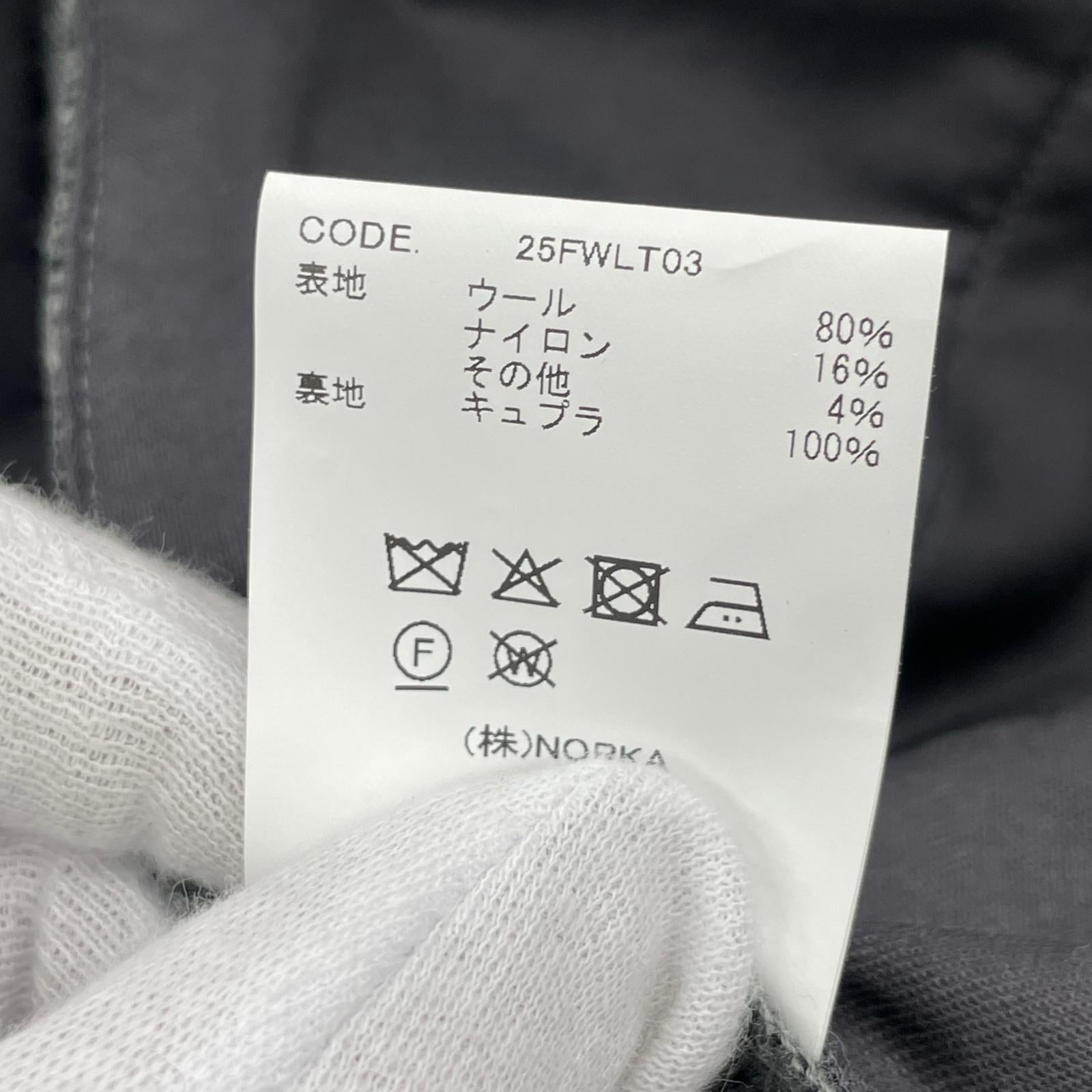 パンツ 25AW WOOL LIGHT TWEED 1 TUCK PANTS グレー (2) 2 グレー